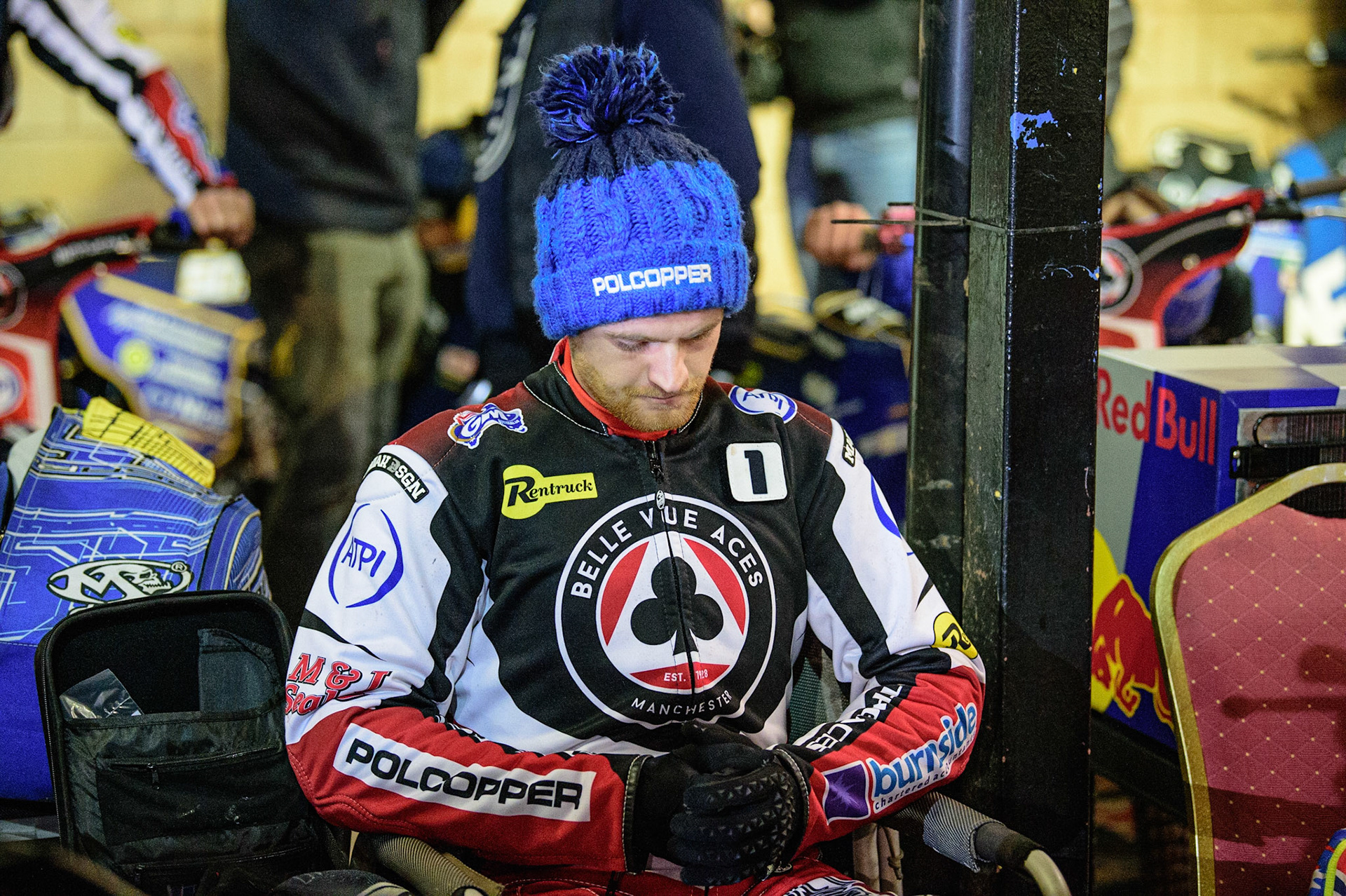 Belle Vue ATPI Aces  Captain Brady Kurtz  during the SGB Premiership Grand Final 2nd Leg between Sheffield Tigers and Belle Vue Aces at Owlerton Stadium, Sheffield on Thursday 13th October 2022. (Credit: Ian Charles | MI News)