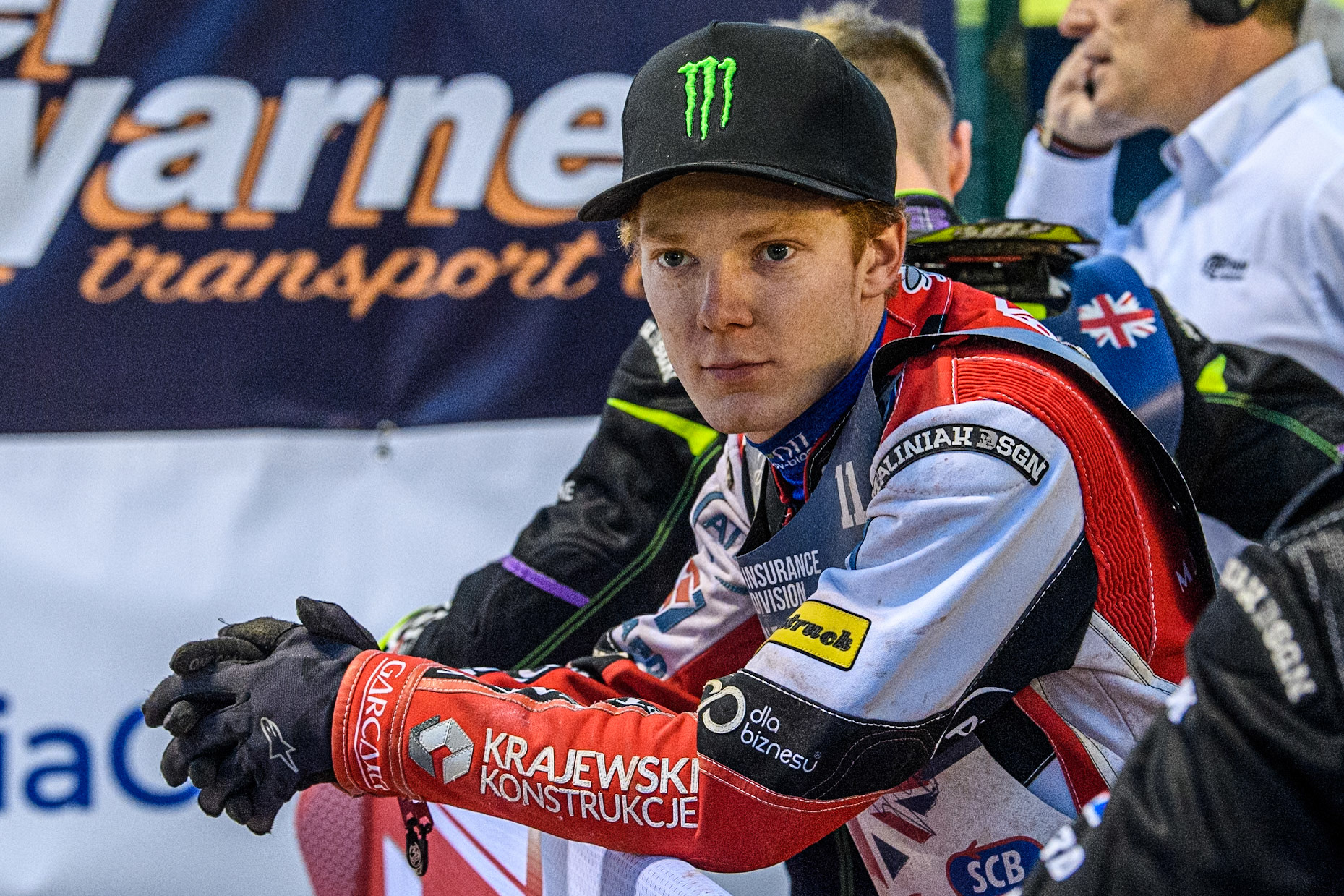 A pensive Dan Bewley waits to pick his gate position in the final during the Attis Insurance Sports Division British Speedway Championship Final at the National Speedway Stadium, Manchester on Saturday 8th June 2024. (Photo: Ian Charles | MI News)