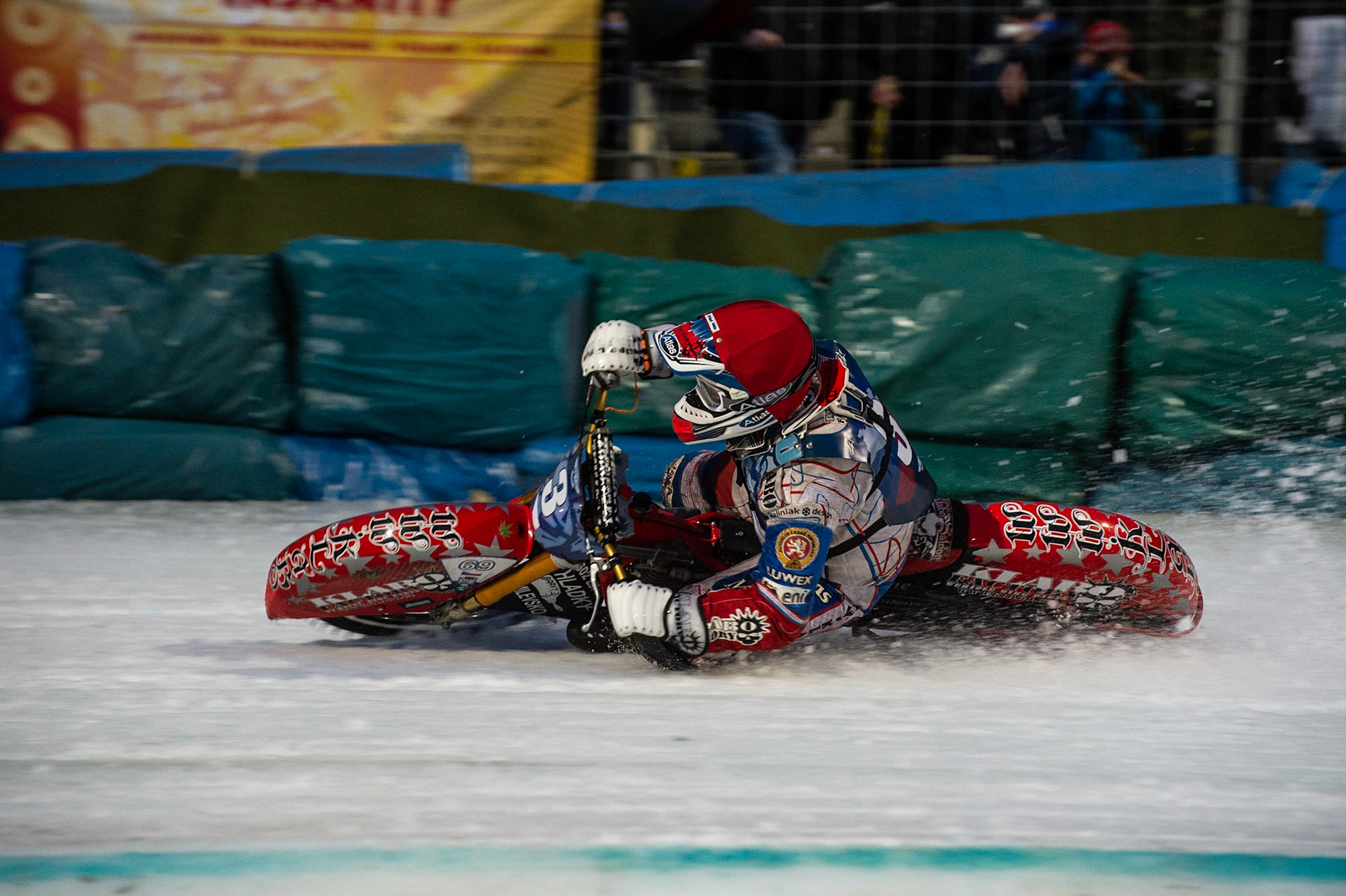 BERLIN GERMANY  - February 29  Jan Klatovsky of The Czech Republic in action   during theIce Speedway of Nations (Day 1) at the Horst-Dohm-Eisstadion, Berlin,  on Saturday 29 February 2020. (Credit: Ian Charles | MI News)