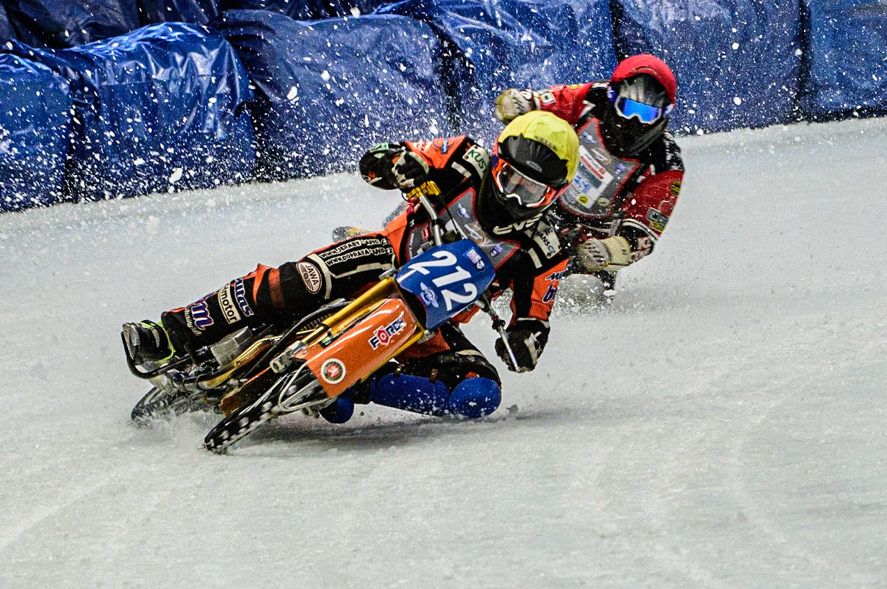 during the Ice Speedway Gladiators World Championship Final 1 at Max-Aicher-Arena, Inzell, Germany on Saturday 18th March 2023. (Photo: Ian Charles | MI News)