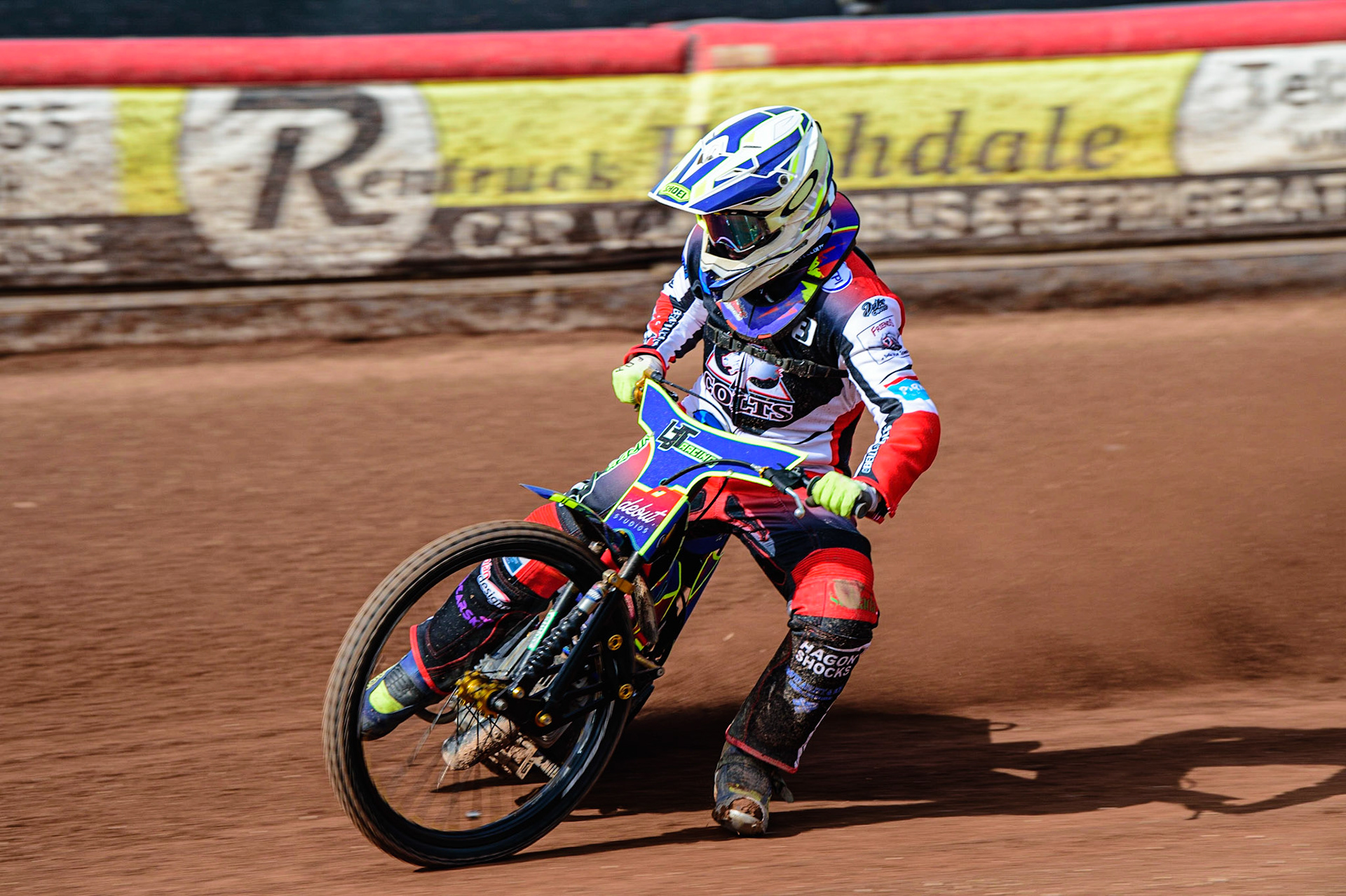 MANCHESTER, UK. MAR 14TH Nathan Ablitt in action  during the Belle Vue Speedway Media Day at the National Speedway Stadium, Manchester on Monday 14th March 2022. (Credit: Ian Charles | MI News)