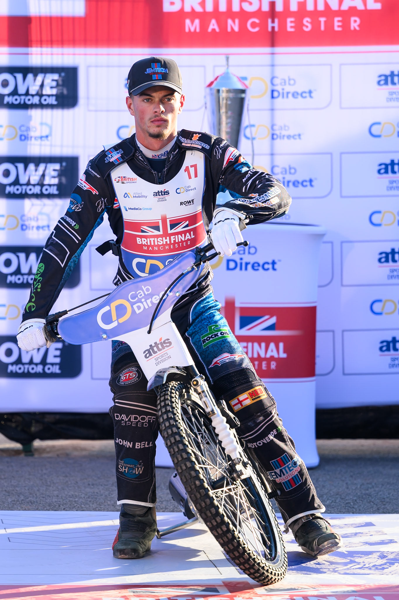 Reserve Freddie Hodder (17) during the Cab Direct British Speedway Championship Final at the National Speedway Stadium, Manchester on Saturday 15th August 2026. (Photo: Ian Charles | MI News)