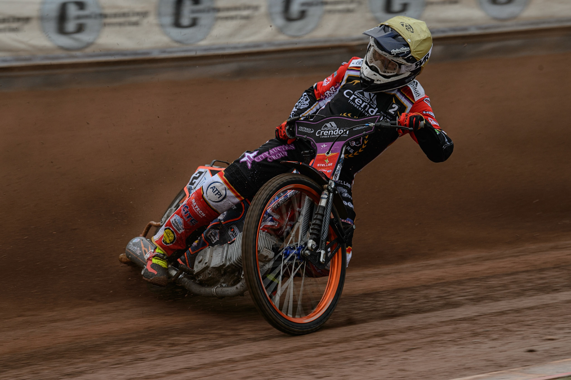 MANCHESTER, UK. MAY 2ND Scott Nicholls  in action for Peterborough Crendon Panthers   during the SGB Premiership match between Belle Vue Aces and Peterborough at the National Speedway Stadium, Manchester on Monday 2nd May 2022. (Credit: Ian Charles | MI News)