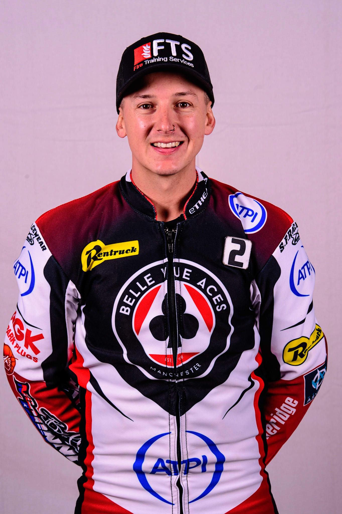 MANCHESTER, UK. MAR 14TH Jye Etheridge - Belle Vue 'ATPI' Aces during the Belle Vue Speedway Media Day at the National Speedway Stadium, Manchester on Monday 14th March 2022. (Credit: Ian Charles | MI News)