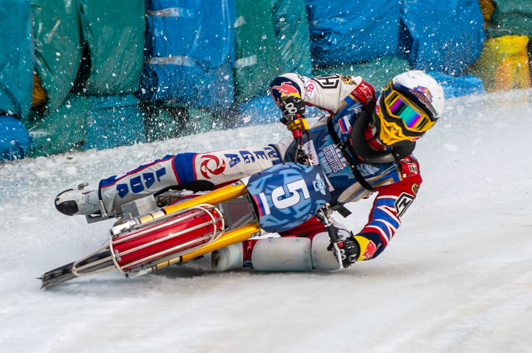 BERLIN GERMANY  - March 1  Daniil Ivanov of Russia in action   during the Ice Speedway of Nations at the Horst-Dohm-Eisstadion, Berlin,  on Sunday 1 March 2020. (Credit: Ian Charles | MI News)