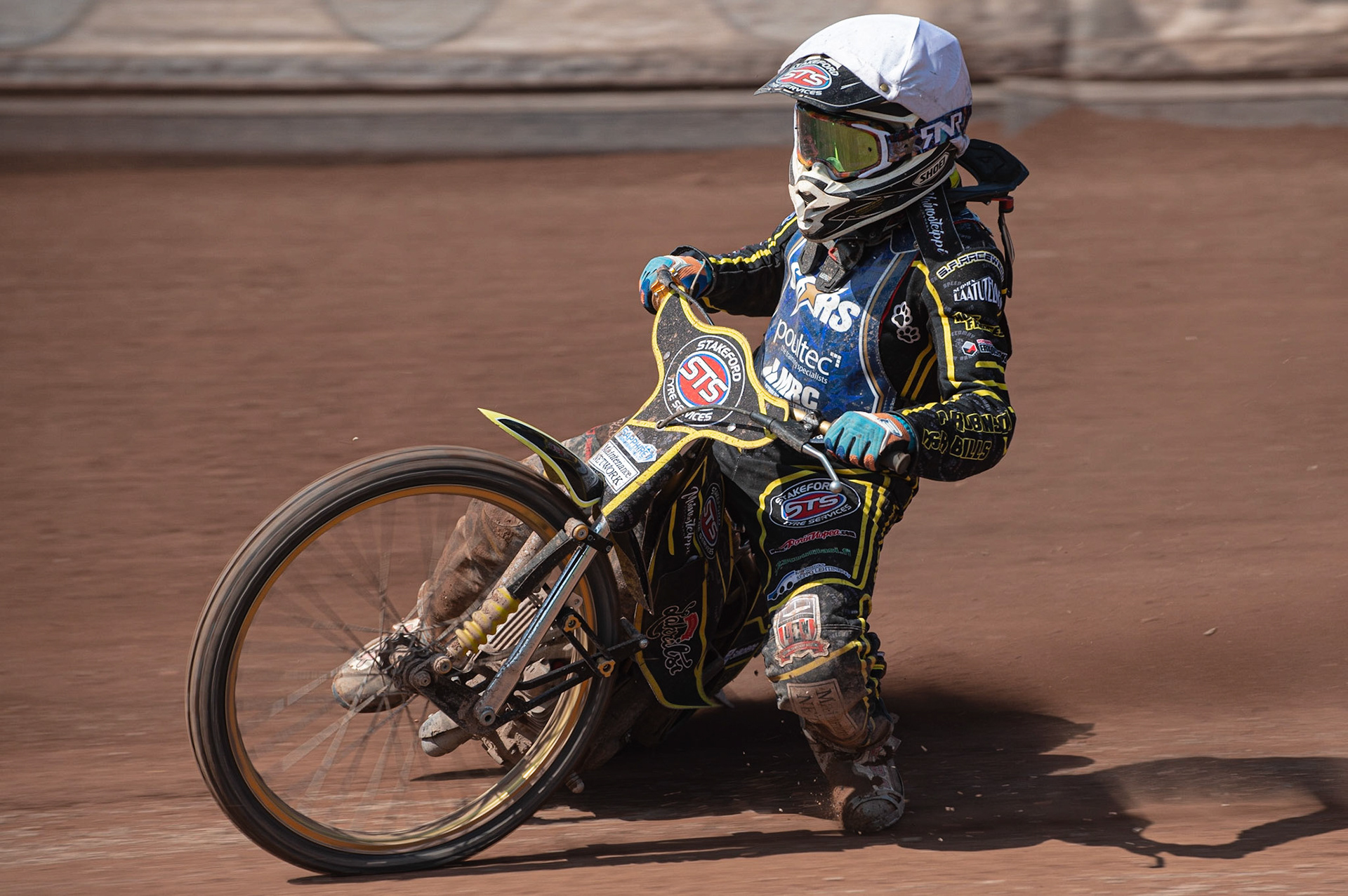 Photo: Ian Charles

Tero Aarnio  in action 

Belle Vue Aces v Kings Lynn Stars, British Speedway Premiership, Belle Vue National Speedway Stadium, Manchester, Monday 26  August  2019