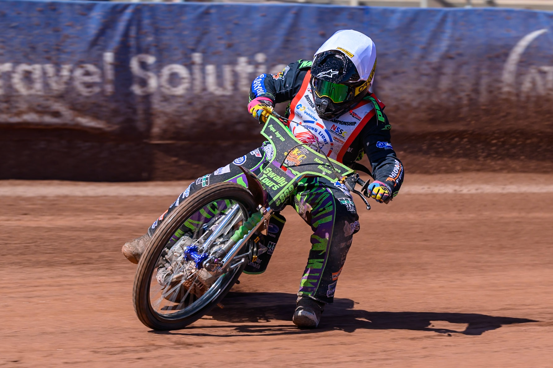 BRITISH YOUTH CHAMPIONSHIP 125cc Lewis Hague (322) in action during the British Youth Championship (125cc) at the National Speedway Stadium, Manchester on Sunday 19th July 2026. (Photo: Ian Charles | MI News)