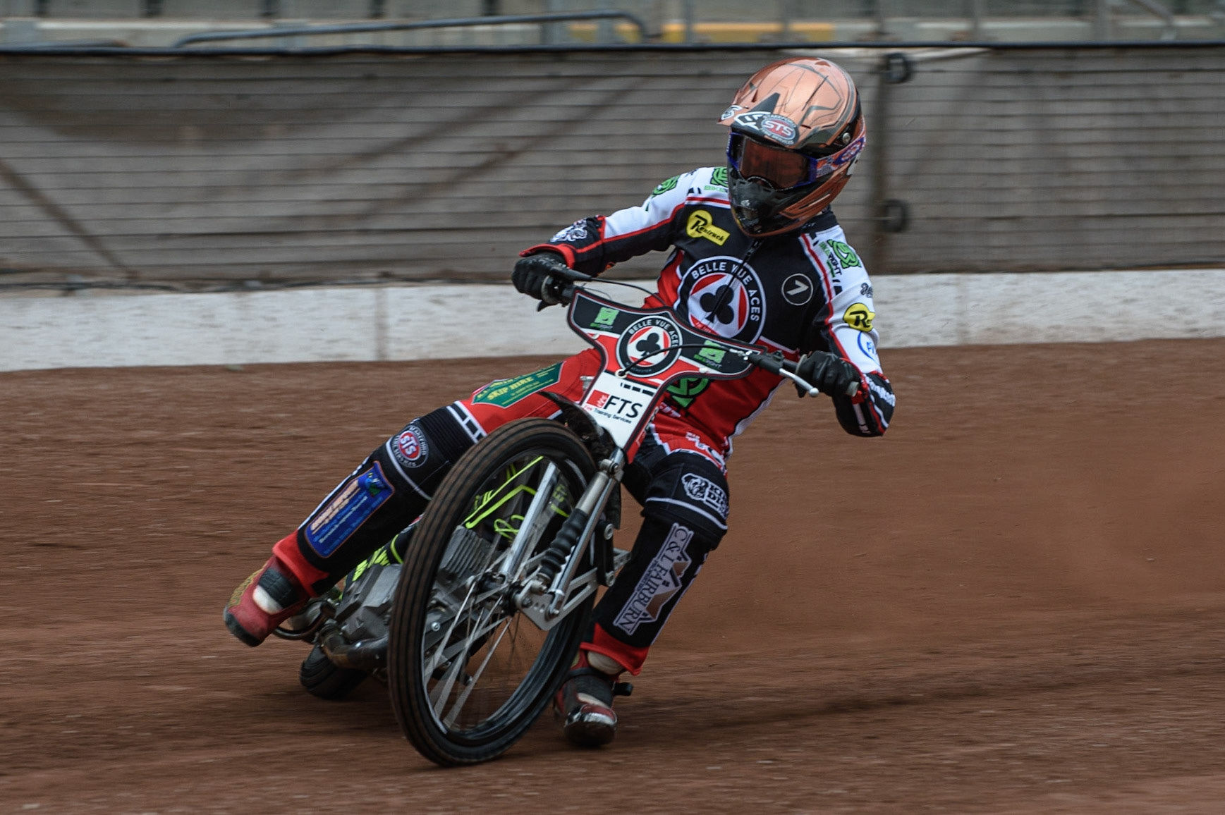 Photo: Ian CharlesJye Etheridge in actionBelle Vue Press &amp; Practice Day, National Speedway Stadium, Manchester Thursday  13  May  2021