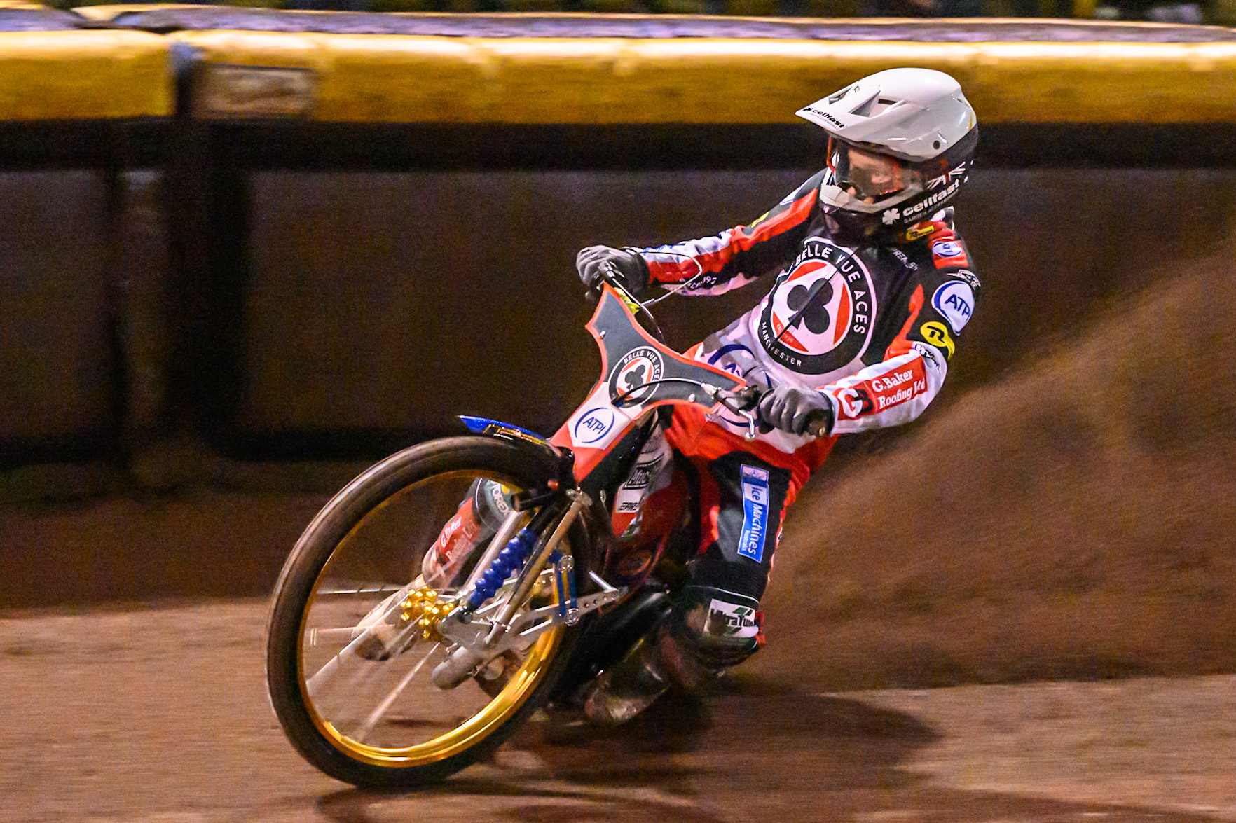 Jason Doyle of Belle Vue Aces in action during the Rowe Motor Oil Premiership Grand Final 1st Leg match between Sheffield Tigers and Belle Vue Aces at Owlerton Stadium, Sheffield on Monday 12th October 2026. (Photo: Ian Charles | MI News)