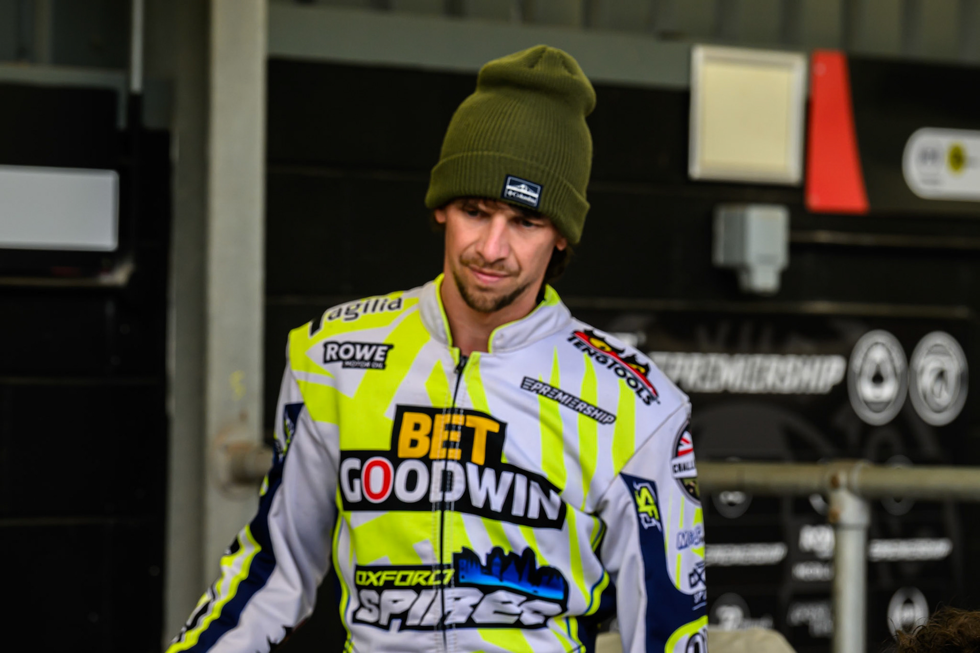 Oxford Spires' Charles Wright during the Rowe Motor Oil Premiership match between Belle Vue Aces and Oxford Spires at the National Speedway Stadium, Manchester on Monday 26th May 2025. (Photo: Ian Charles | MI News)