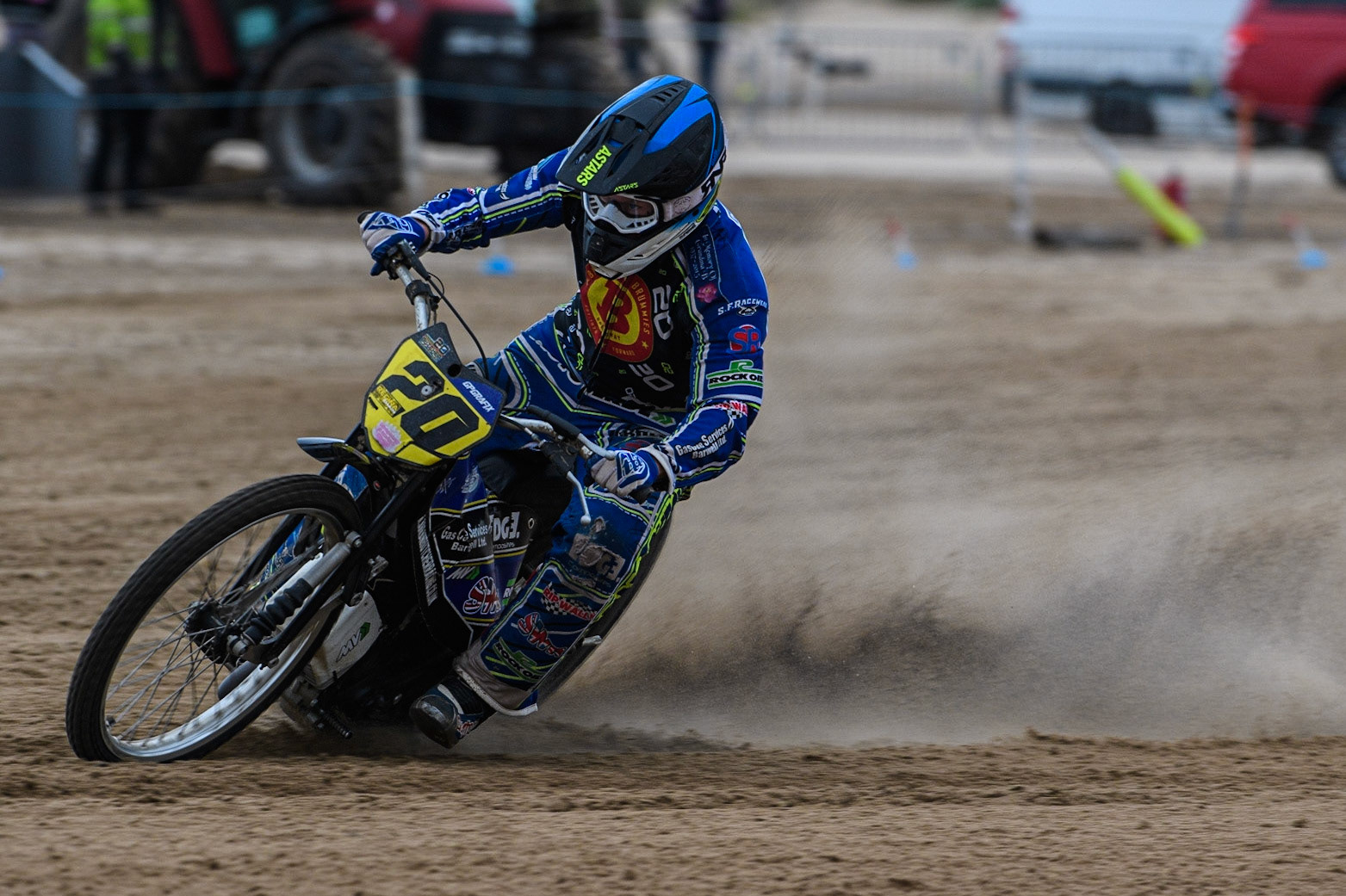 Arran Butcher (20) in action  during the Fylde ACU British Sand Racing Masters Championship at  St Annes on Sea, Lancashire on Sunday 30th July 2023. (Photo: Ian Charles | MI News)