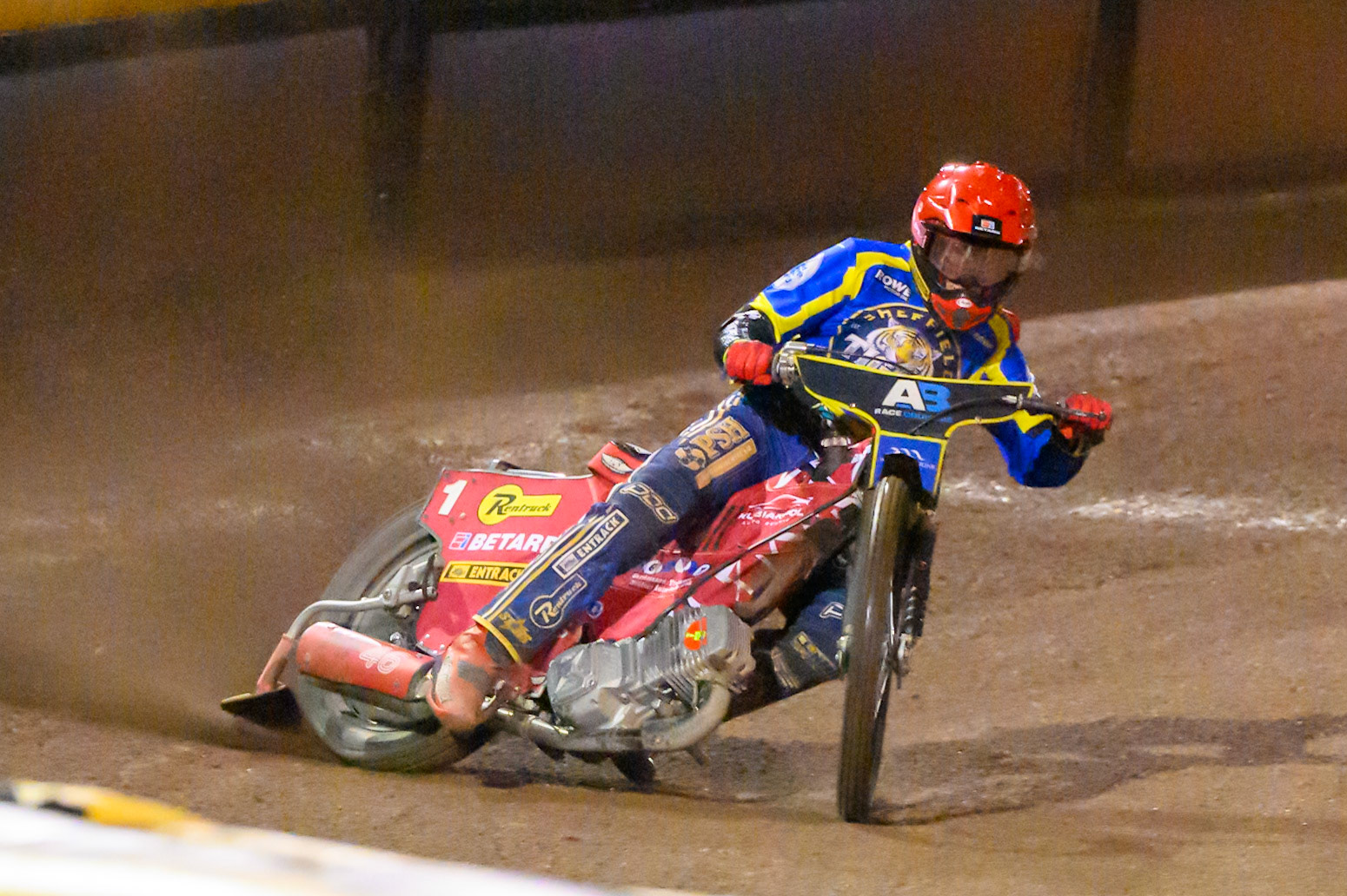 Max Fricke, Guest Rider for Sheffield Tigers in action during the Rowe Motor Oil Premiership Grand Final 1st Leg match between Sheffield Tigers and Belle Vue Aces at Owlerton Stadium, Sheffield on Monday 12th October 2026. (Photo: Ian Charles | MI News)
