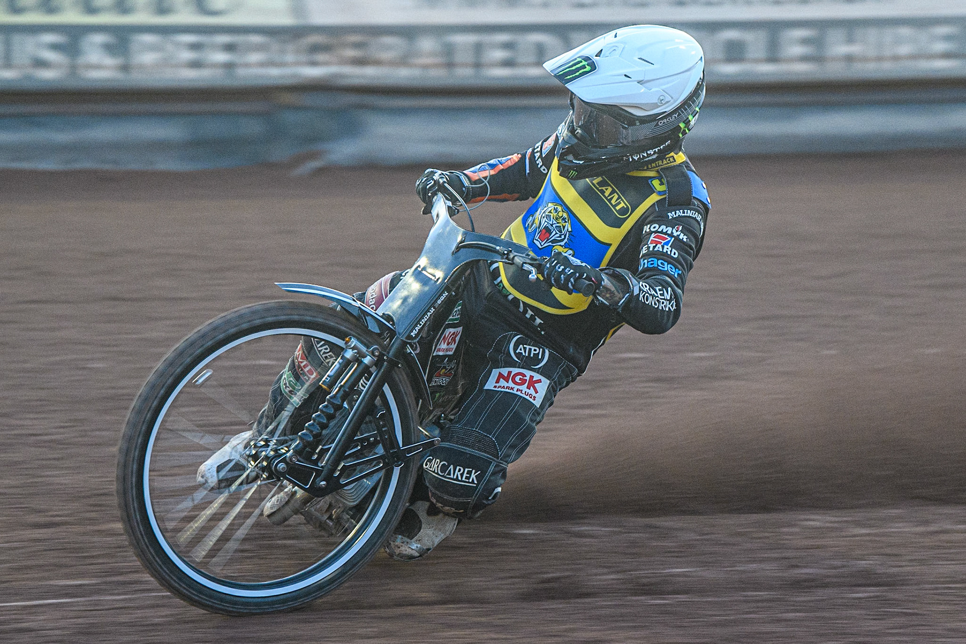 Tai Woffinden in action  for Sheffield TruPlant Tigers during the Sports Insure Premiership match between Belle Vue Aces and Sheffield Tigers at the National Speedway Stadium, Manchester on Monday 7th August 2023. (Photo: Ian Charles | MI News)