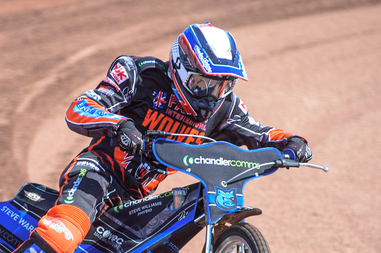 Photo: Ian CharlesTom Bacon In ActionDiscovery Networks Eurosport Speedway Season Launch, National Speedway Stadium, Manchester Wednesday  12  May  2021