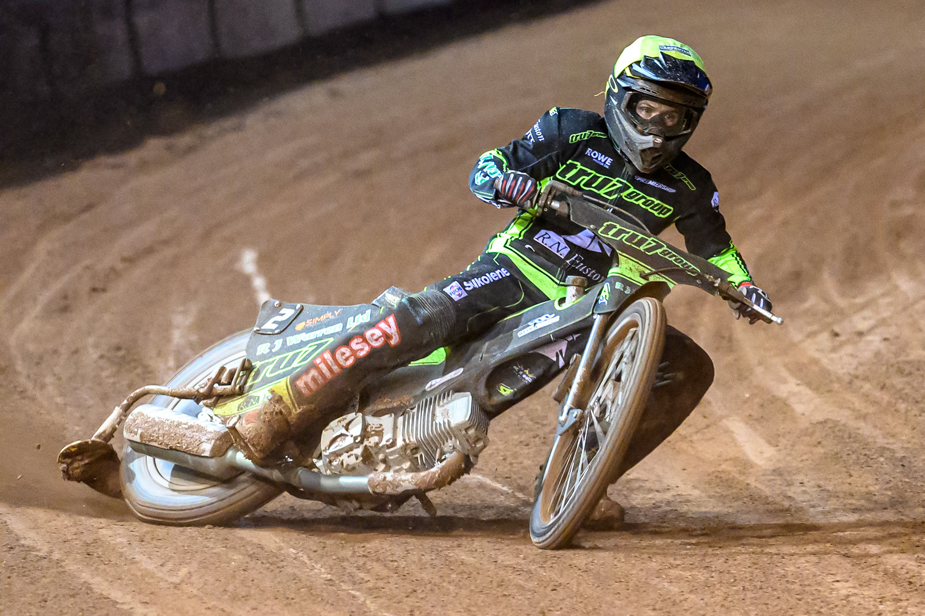 Danny King of Ipswich Witches  in action during the Rowe Motor Oil Premiership Play Off Semi Final 1 (1st Leg)  between Belle Vue Aces and Ipswich Witches at the National Speedway Stadium, Manchester on Monday 8th September 2025. (Photo: Ian Charles | MI News)