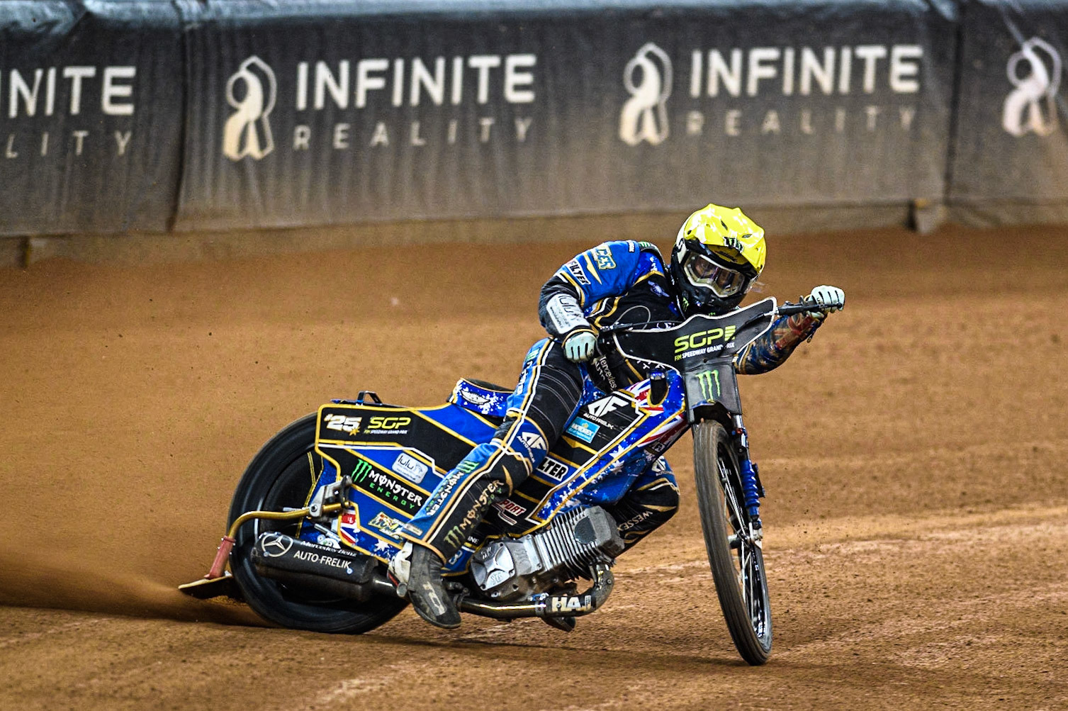 Jack Holder (25) in action during the FIM Speedway Grand Prix of Great Britain at the Principality Stadium, Cardiff on Saturday 2nd September 2023. (Photo: Ian Charles | MI News)
