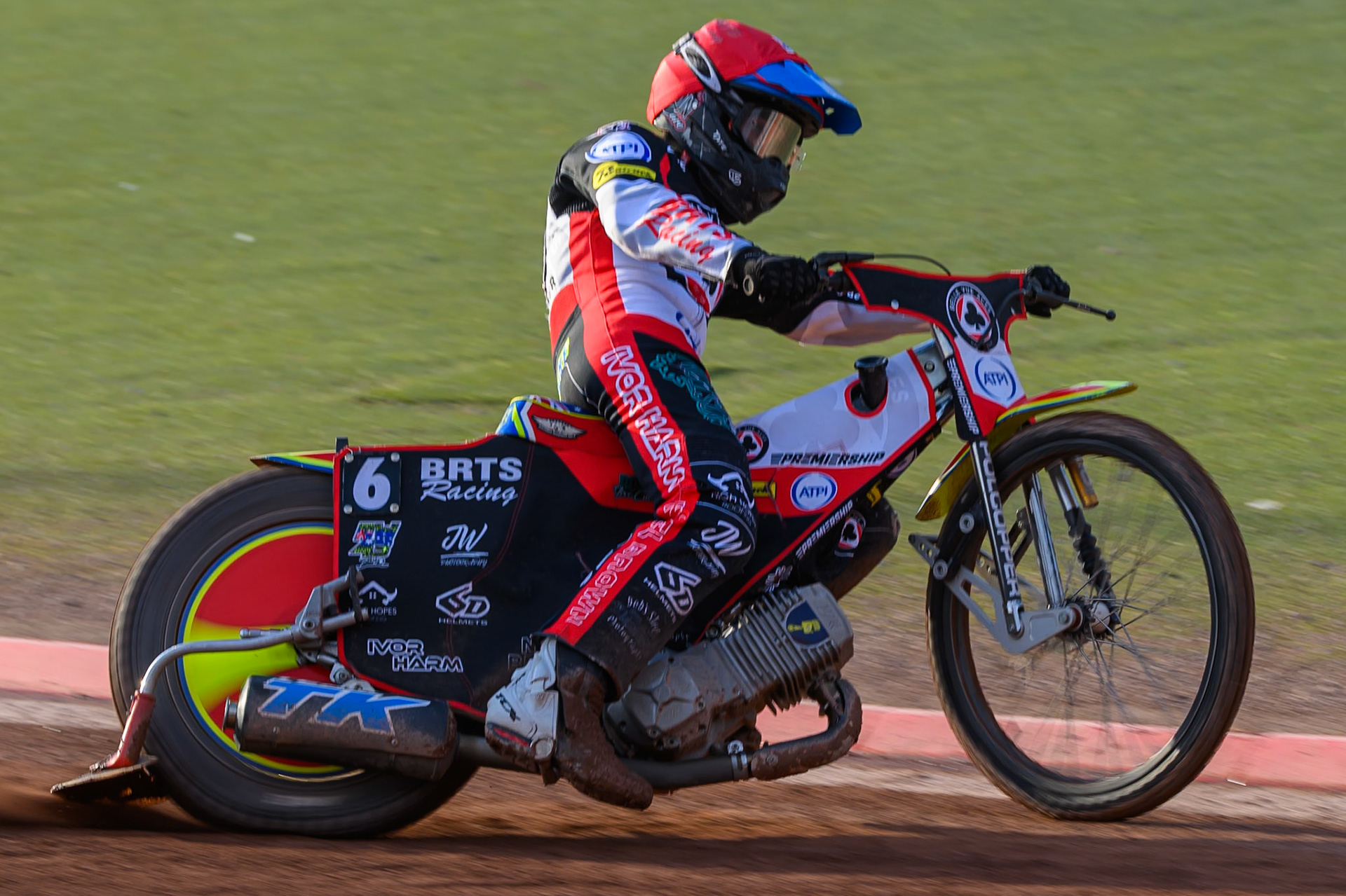 Tate Zischke of Belle Vue Aces in action during the Rowe Motor Oil Premiership match between Belle Vue Aces and Ipswich Witches at the National Speedway Stadium, Manchester on Saturday 20th June 2026. (Photo: Ian Charles | MI News)
