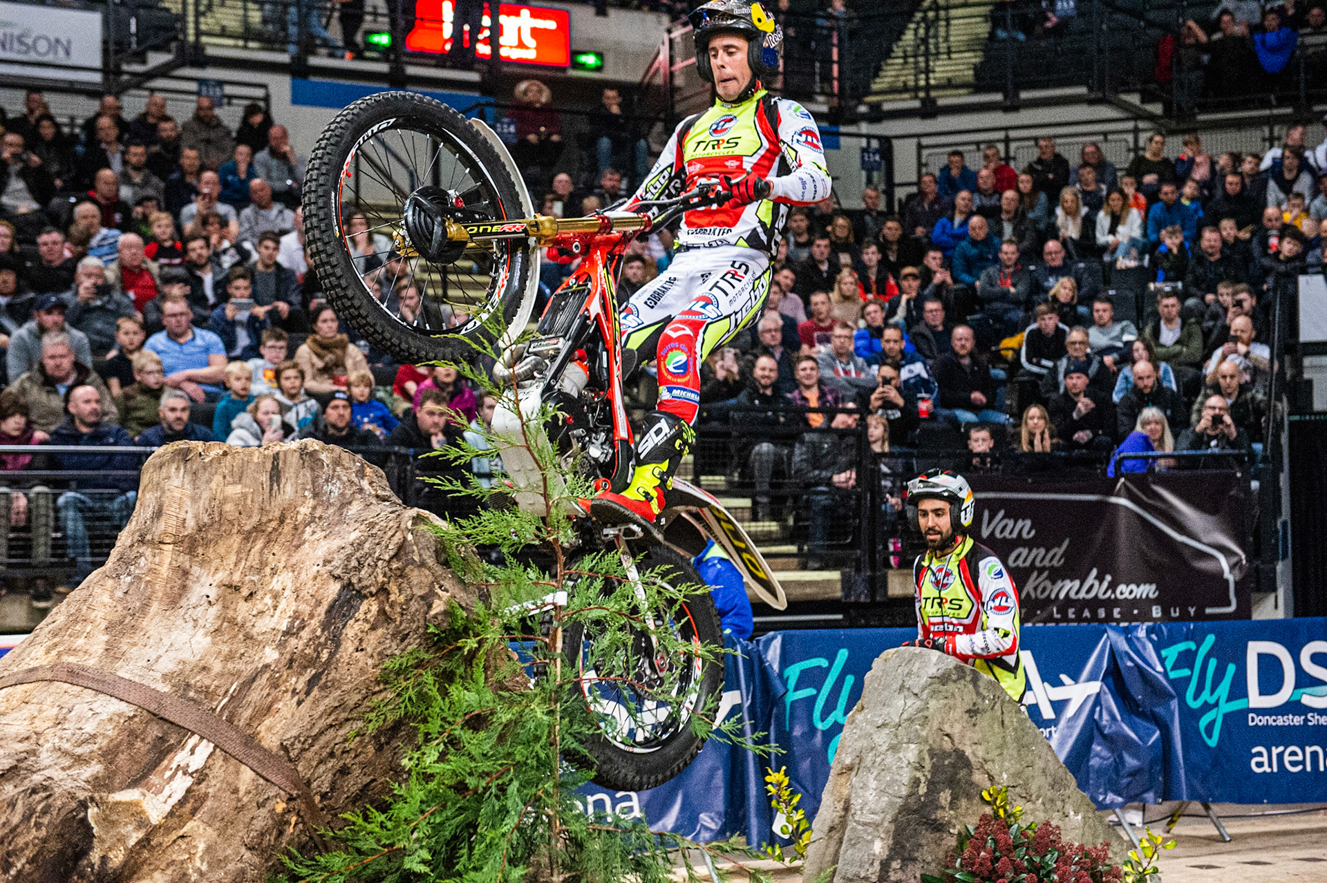 SHEFFIELD, ENGLAND  - DECEMBER 28TH  Adam Raga, Spain (TRRS) on the RedBull Section 4  during the 25th Anniversary Sheffield Indoor Trial at the FlyDSA Arena, Sheffield on Saturday 28th December 2019. (Credit: Ian Charles | MI News)