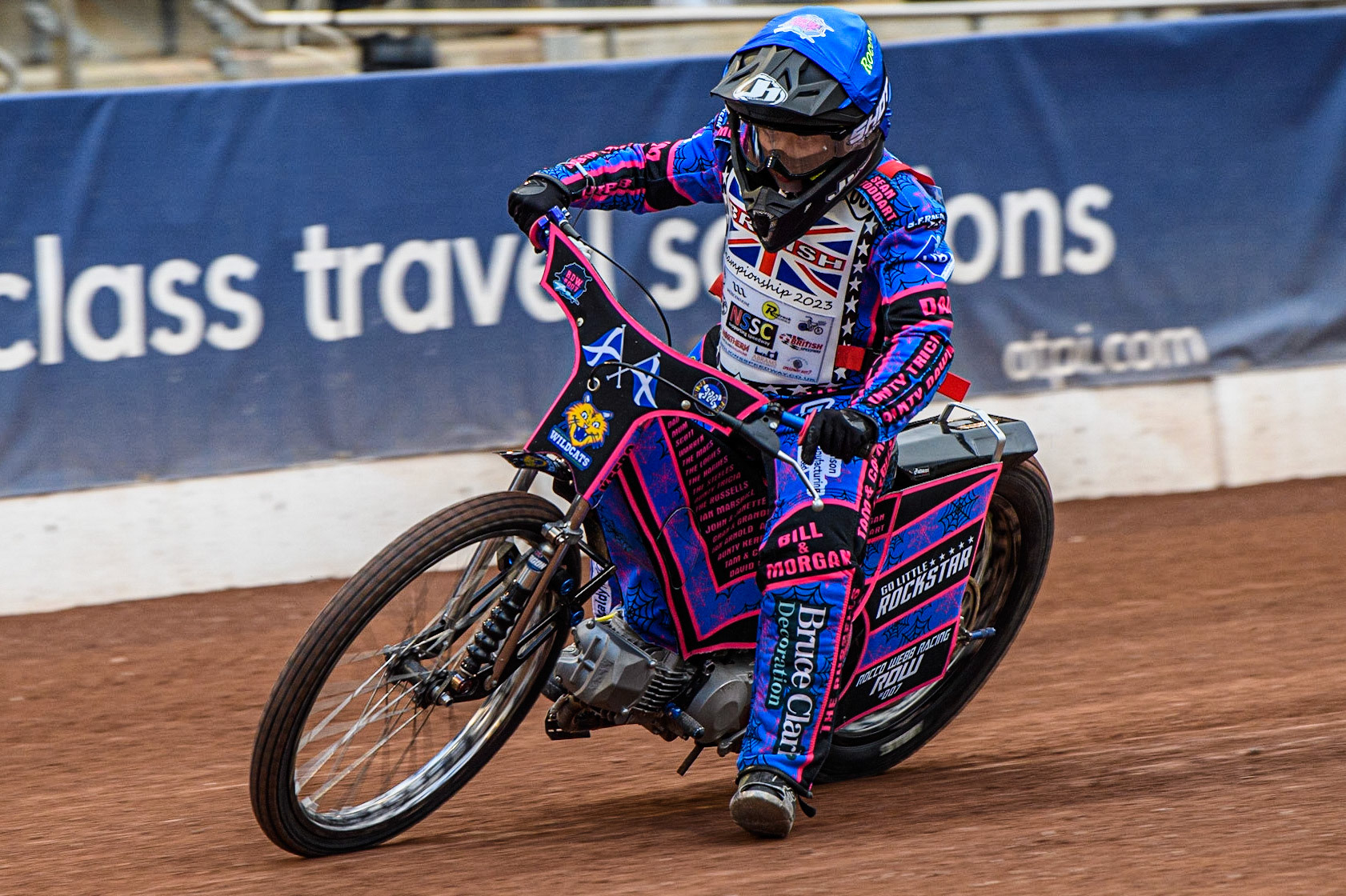 Rocco Webb  in action  during the British Youth Championships at the National Speedway Stadium, Manchester on Friday 12th May 2023. (Photo: Ian Charles | MI News)