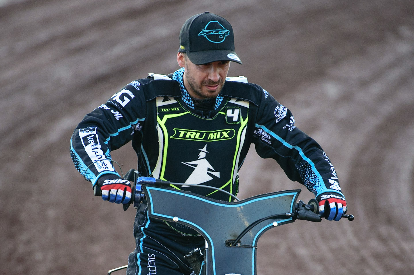 Rohan Tungate  on the pre match parade  during the SGB Premiership match between Belle Vue Aces and Ipswich Witches at the National Speedway Stadium, Manchester on Monday 8th August 2022. (Credit: Ian Charles | MI News)