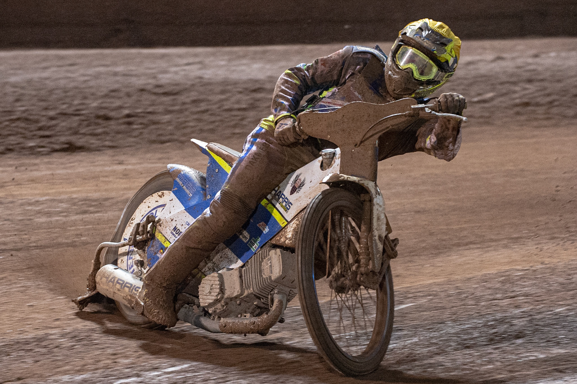 Photo: Ian CharlesChris Harris   in action  Sports Insure British Speedway Championship Final, National Speedway Stadium, Manchester Monday  28  September  2020
