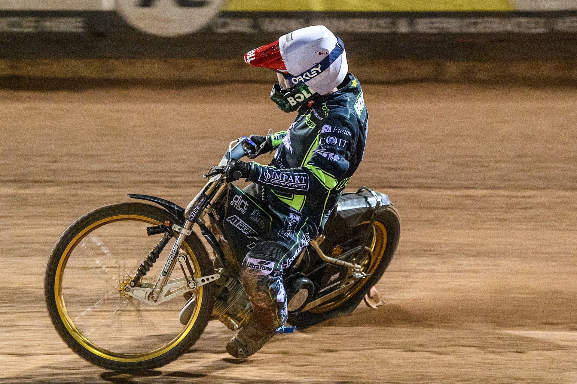 Jason Doyle of Ipswich Witches in action during the Premiership Cup Quarter Final 1st Leg match between Belle Vue Aces and Ipswich Witches at the National Speedway Stadium, Manchester on Monday 24th March 2025. (Photo: Ian Charles | MI News)