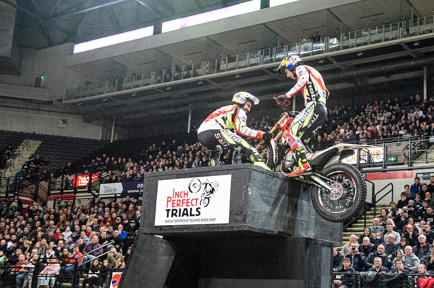 SHEFFIELD, ENGLAND  - DECEMBER 28TH   Adam Raga, Spain (TRRS) on Section 2 during the 25th Anniversary Sheffield Indoor Trial at the FlyDSA Arena, Sheffield on Saturday 28th December 2019. (Credit: Ian Charles | MI News)
