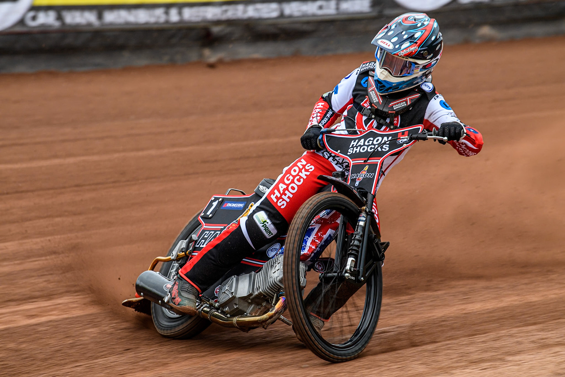 Belle Vue Colts' rider Sam Hagon in action during the Belle Vue Aces Media Day at the National Speedway Stadium, Manchester on Monday 11th March 2024. (Photo: Ian Charles | MI News)