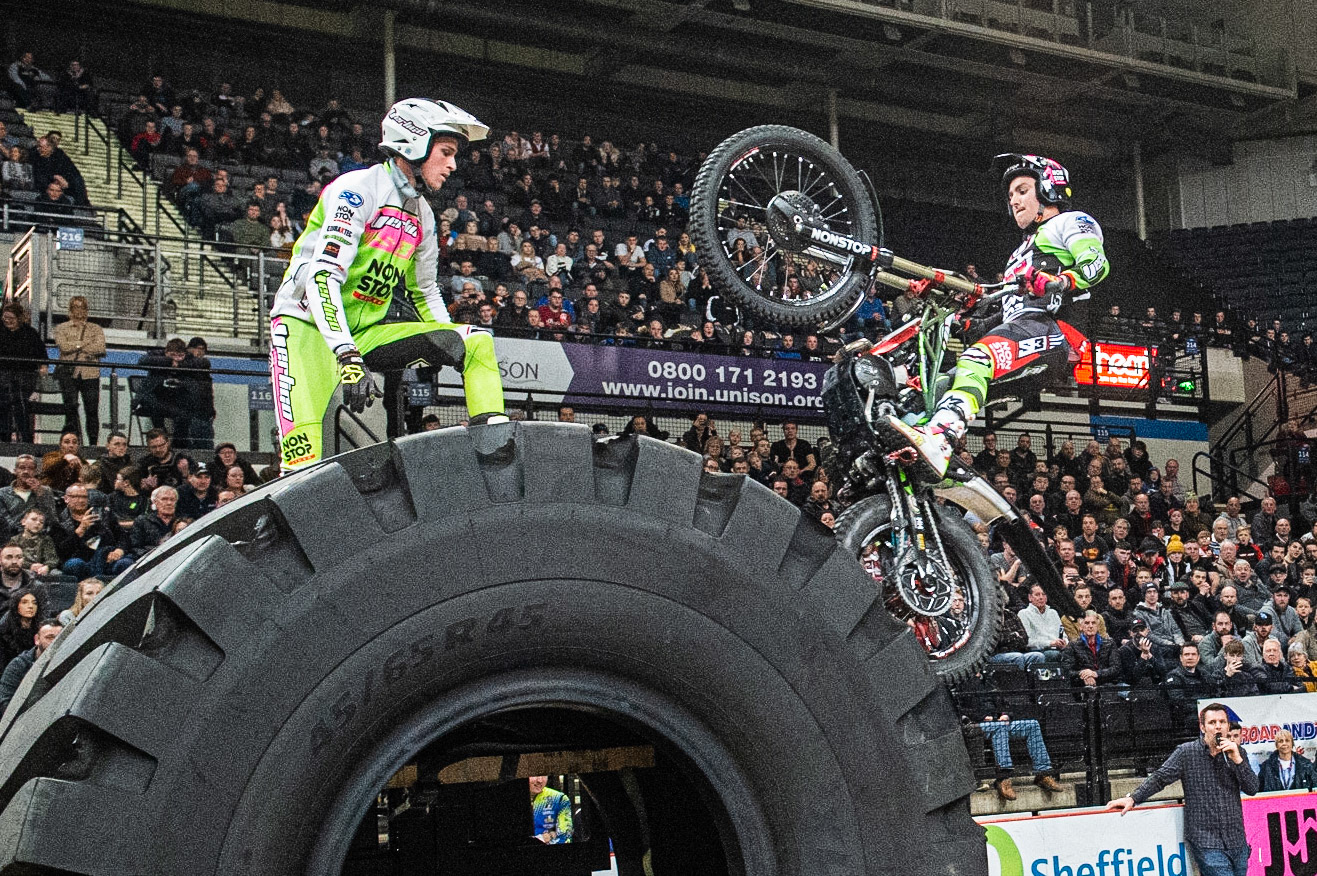 SHEFFIELD, ENGLAND  - DECEMBER 28TH  Jamie Busto, Spain (Vertigo) on Section 5  during the 25th Anniversary Sheffield Indoor Trial at the FlyDSA Arena, Sheffield on Saturday 28th December 2019. (Credit: Ian Charles | MI News)