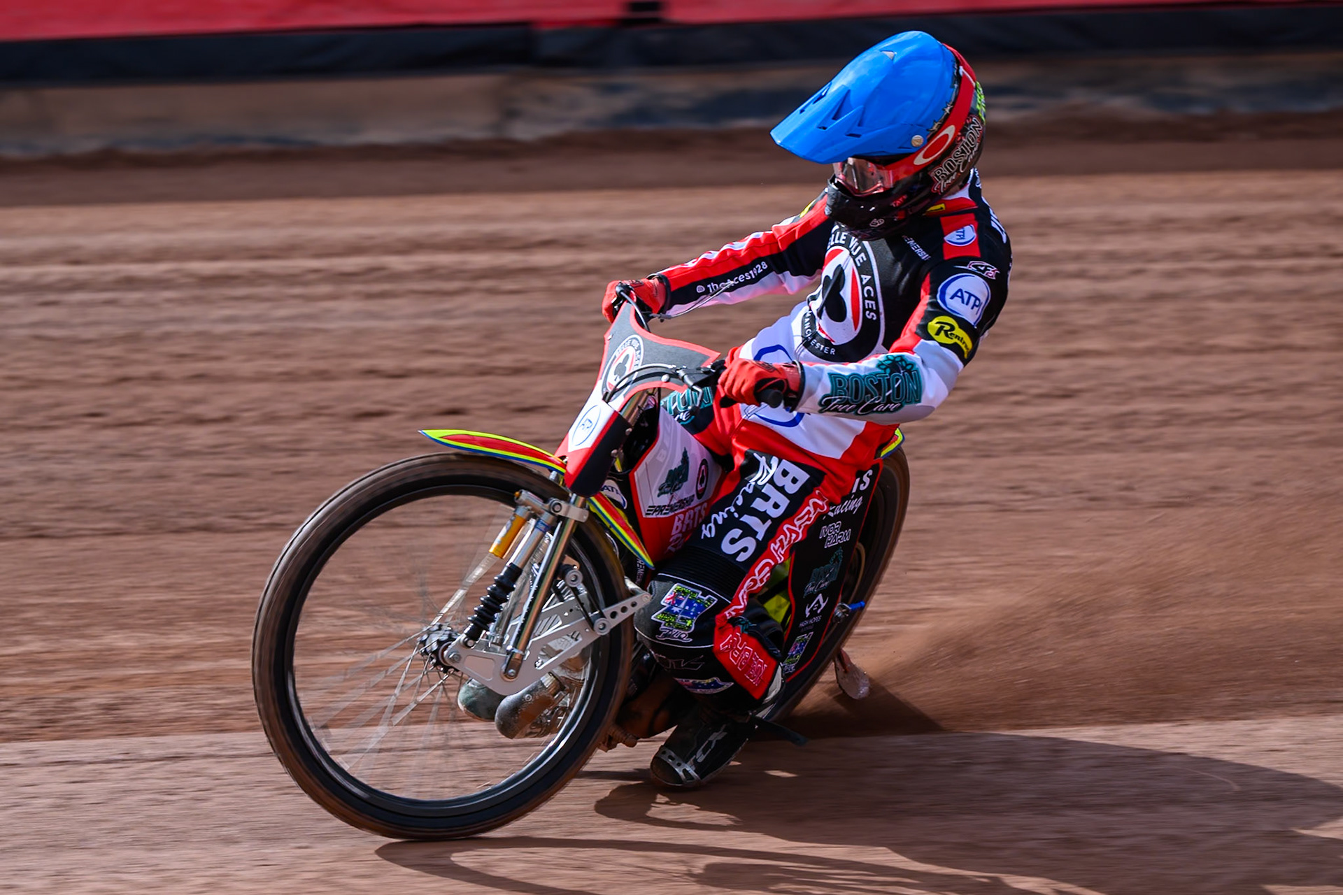 Tate Zischke of Belle Vue Aces in action during the Belle Vue Aces Media Day at the National Speedway Stadium, Manchester on Wednesday 11th March 2026. (Photo: Ian Charles | MI News)