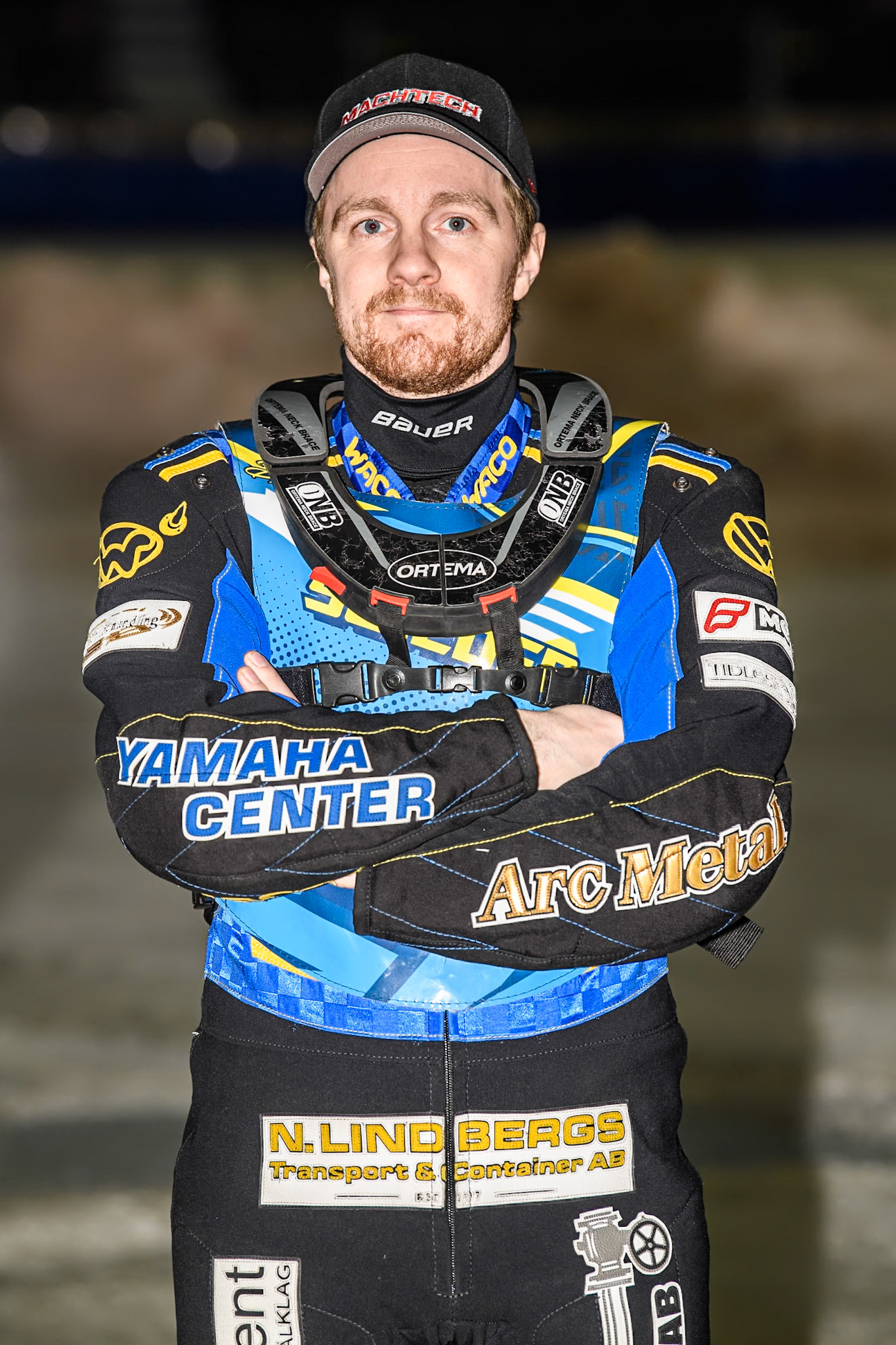 Sweden's Martin Haarahiltunen (199)  during the FIM Ice Speedway Gladiators World Championship Final 3 at Ice Rink Thialf, Heerenveen on Saturday 6th April 2024. (Photo: Ian Charles | MI News)