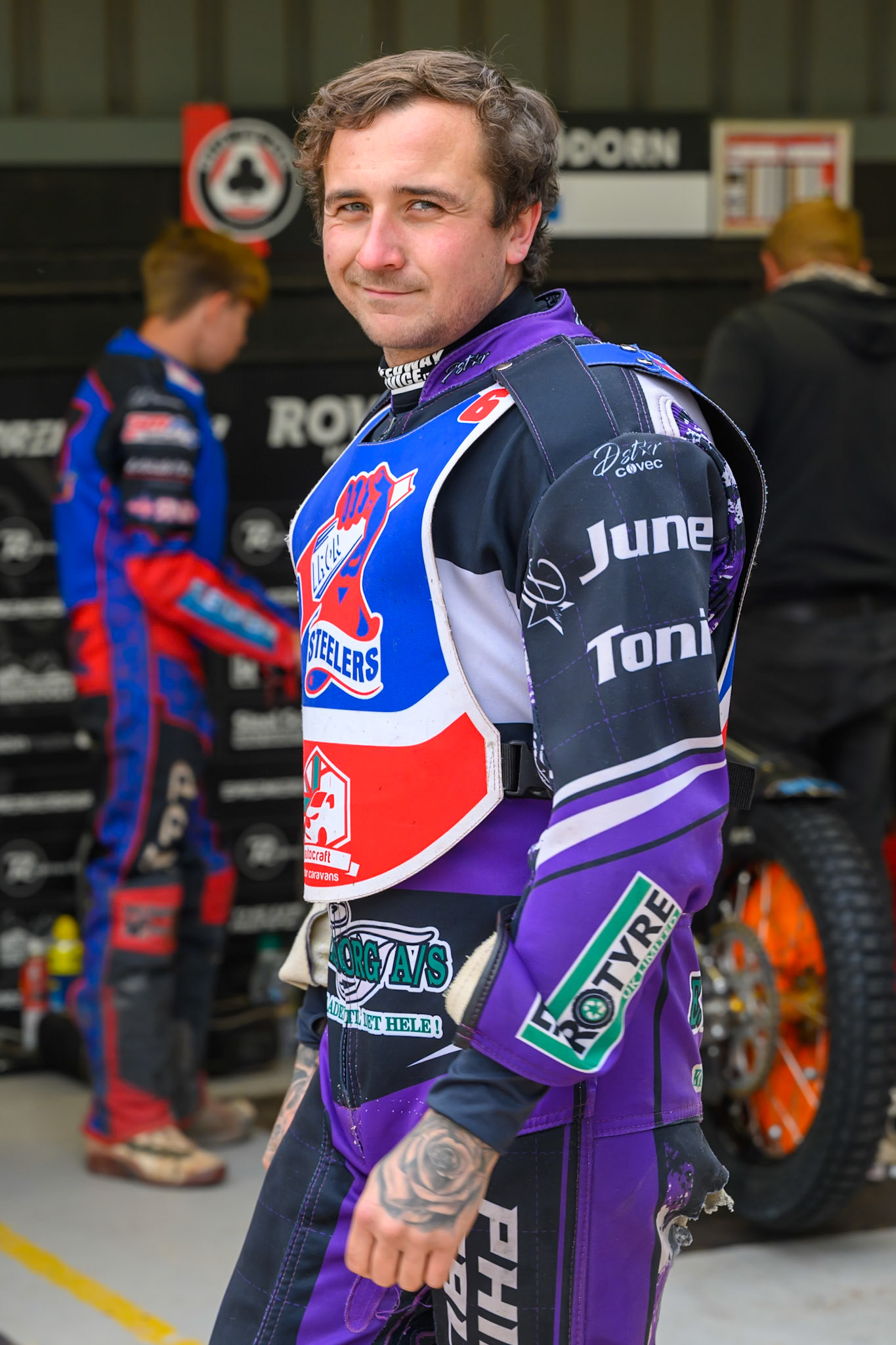 Steelers' Sam Woods during the WSRA National Development League match between Belle Vue Colts and Sheffield/Scunthorpe Steelers at the National Speedway Stadium, Manchester on Sunday 12th October 2025. (Photo: Ian Charles | MI News)