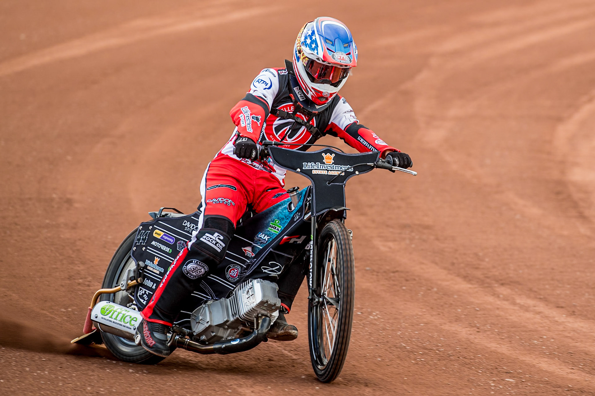 Freddy Hodder in action during the Belle Vue Aces Media Day at the National Speedway Stadium, Manchester on Wednesday 12th March 2025. (Photo: Ian Charles | MI News)