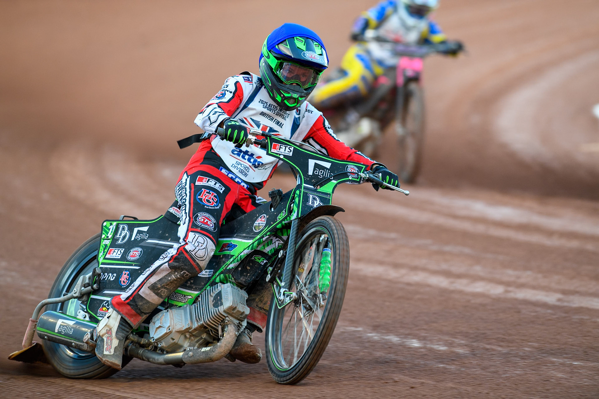 Charles Wright in action during the Attis Insurance Sports Division British Final at the National Speedway Stadium, Manchester on Monday 12th May 2025. (Photo: Ian Charles | MI News)