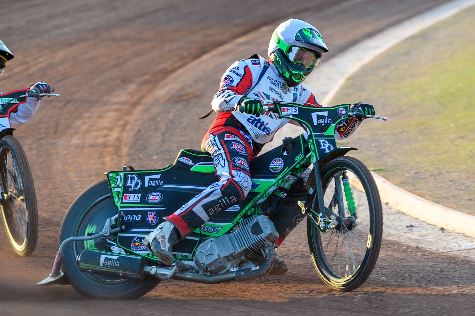 Charles Wright in action during the Attis Insurance Sports Division British Final at the National Speedway Stadium, Manchester on Monday 12th May 2025. (Photo: Ian Charles | MI News)