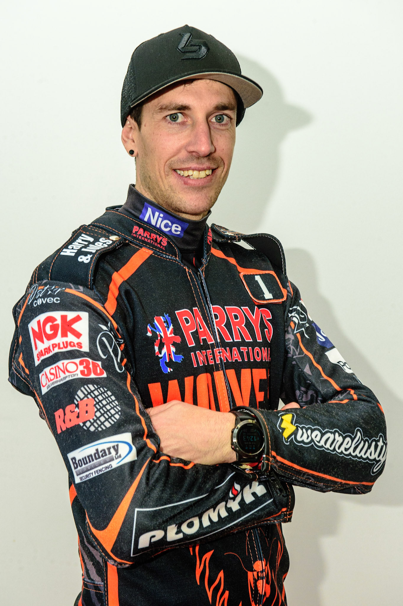 MANCHESTER, UK. APRIL 12TH: Sam Masters, Captain of Wolverhampton Wolves at the Discovery Networks Eurosport Speedway Season Launch at the National Speedway Stadium, Manchester on Tuesday 12th April 2022 (Credit: Ian Charles | MI News)