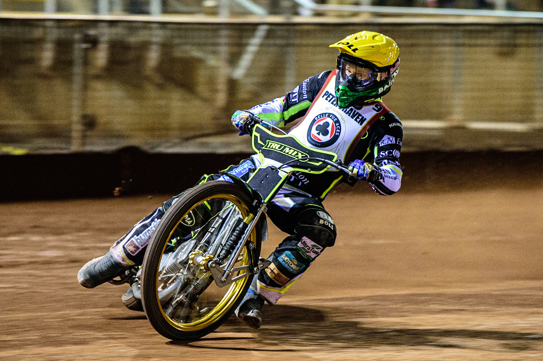 Jason Doyle  leads the grans final during the Peter Craven Memorial Trophy  at the National Speedway Stadium, Manchester on Monday 3rd April 2023. (Photo: Ian Charles | MI News)