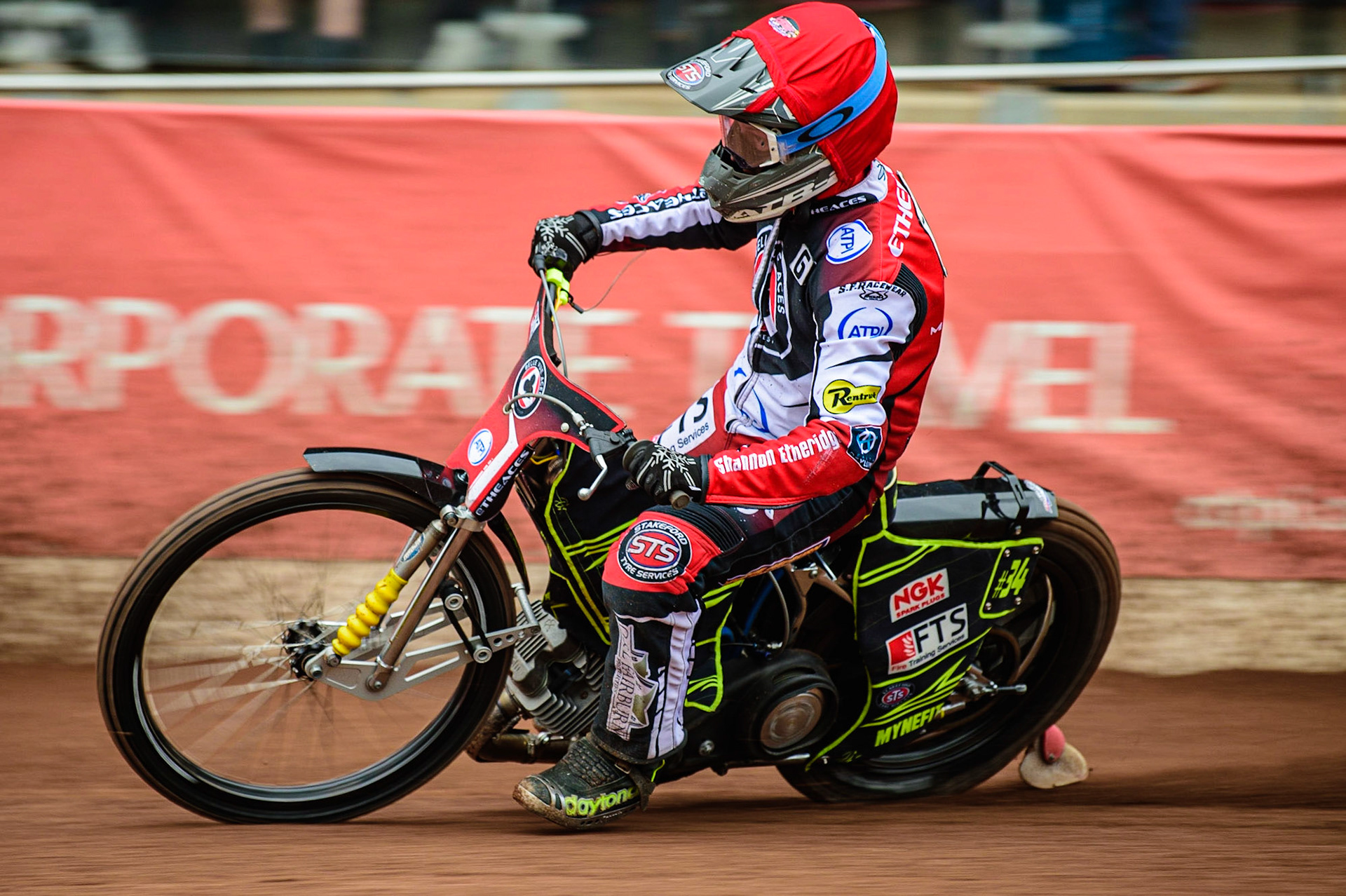 Jye Etheridge  in action  for Belle Vue ATPI Aces during the SGB Premiership match between Belle Vue Aces and Wolverhampton Wolves at the National Speedway Stadium, Manchester on Monday 29th August 2022. (Credit: Ian Charles | MI News)