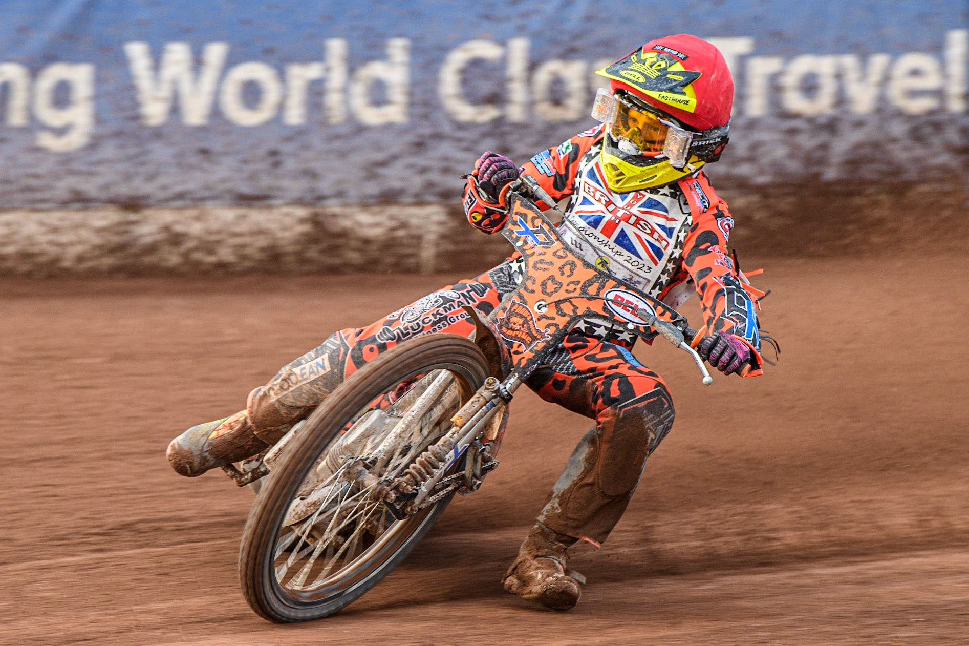 Cooper Rushen in action  during the British Youth Speedway Championships at the National Speedway Stadium, Manchester on Friday 21st July 2023. (Photo: Ian Charles | MI News)