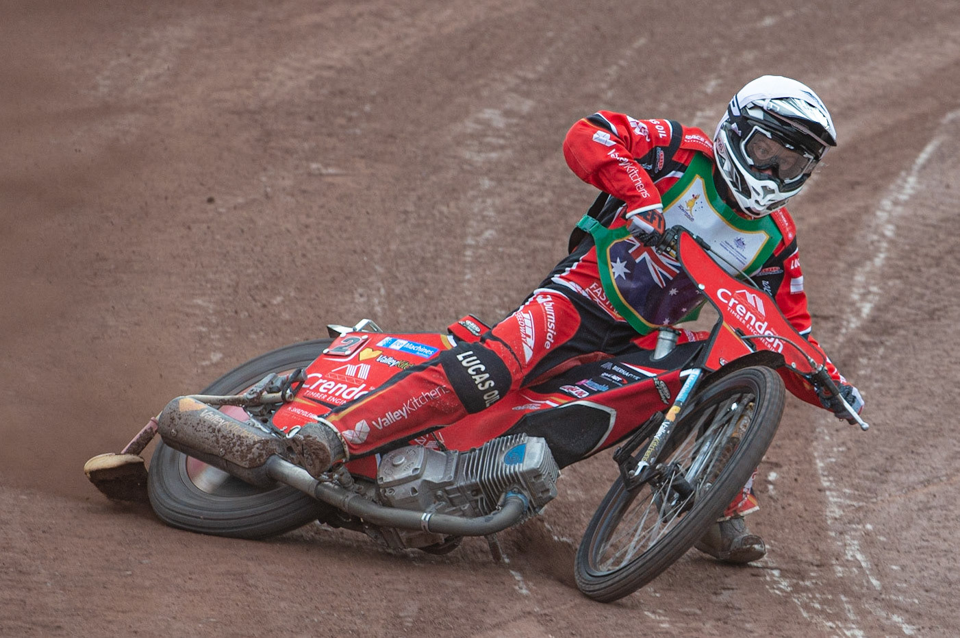 Photo by Ian Charles:

Rohan Tungate (Australia) in action 

FIM Speedway Grand Prix World Championship - Qualifying Round 1, Peugeot Ashfield Stadium, Glasgow, 8 June 2019