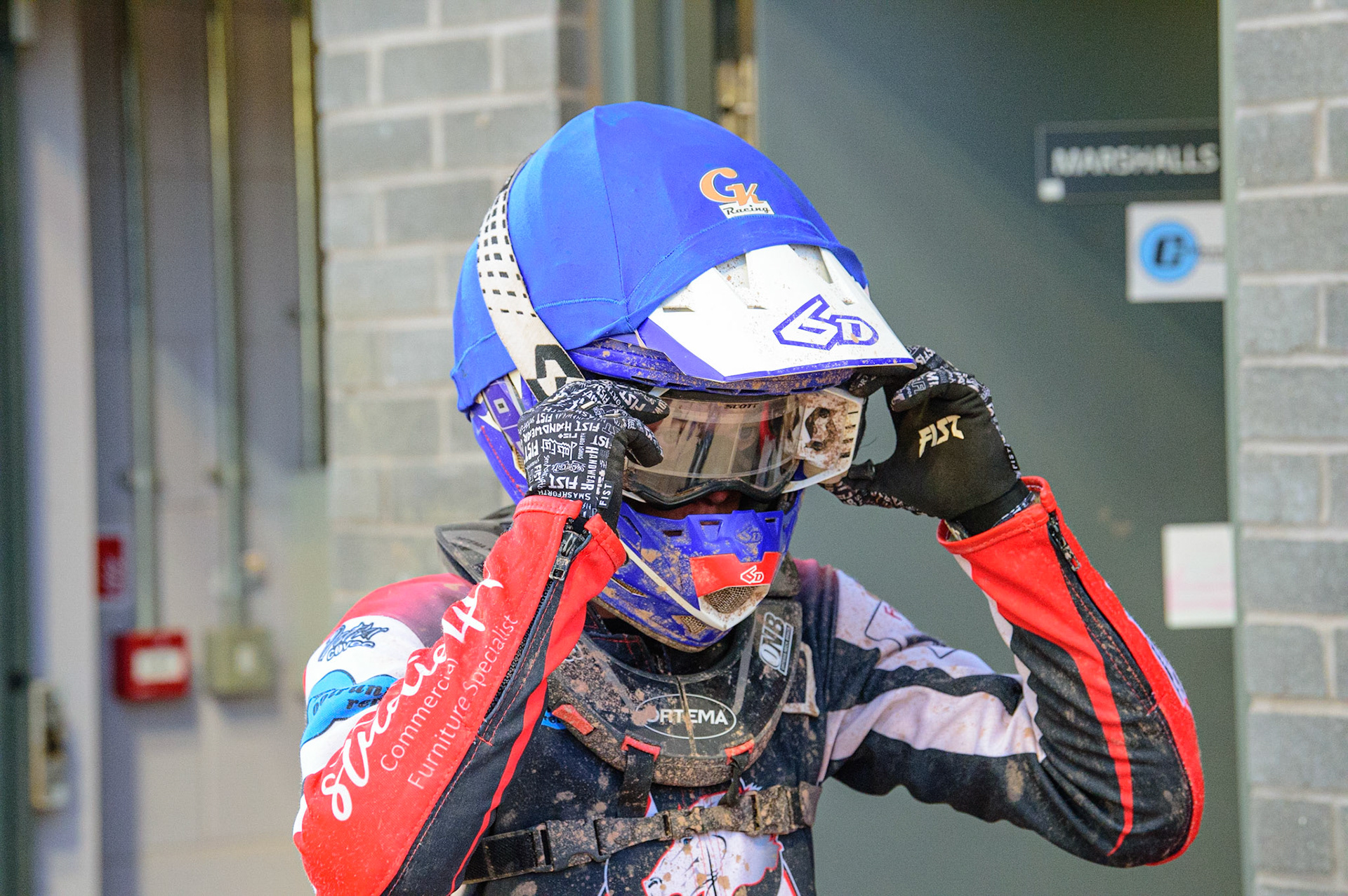 MANCHESTER, UK. MAY 27TH  Freddy Hodder  prepares to go out for his next heatduring the National Development League match between Belle Vue Colts and Armadale Devils at the National Speedway Stadium, Manchester on Friday 27th May 2022. (Credit: Ian Charles | MI News)