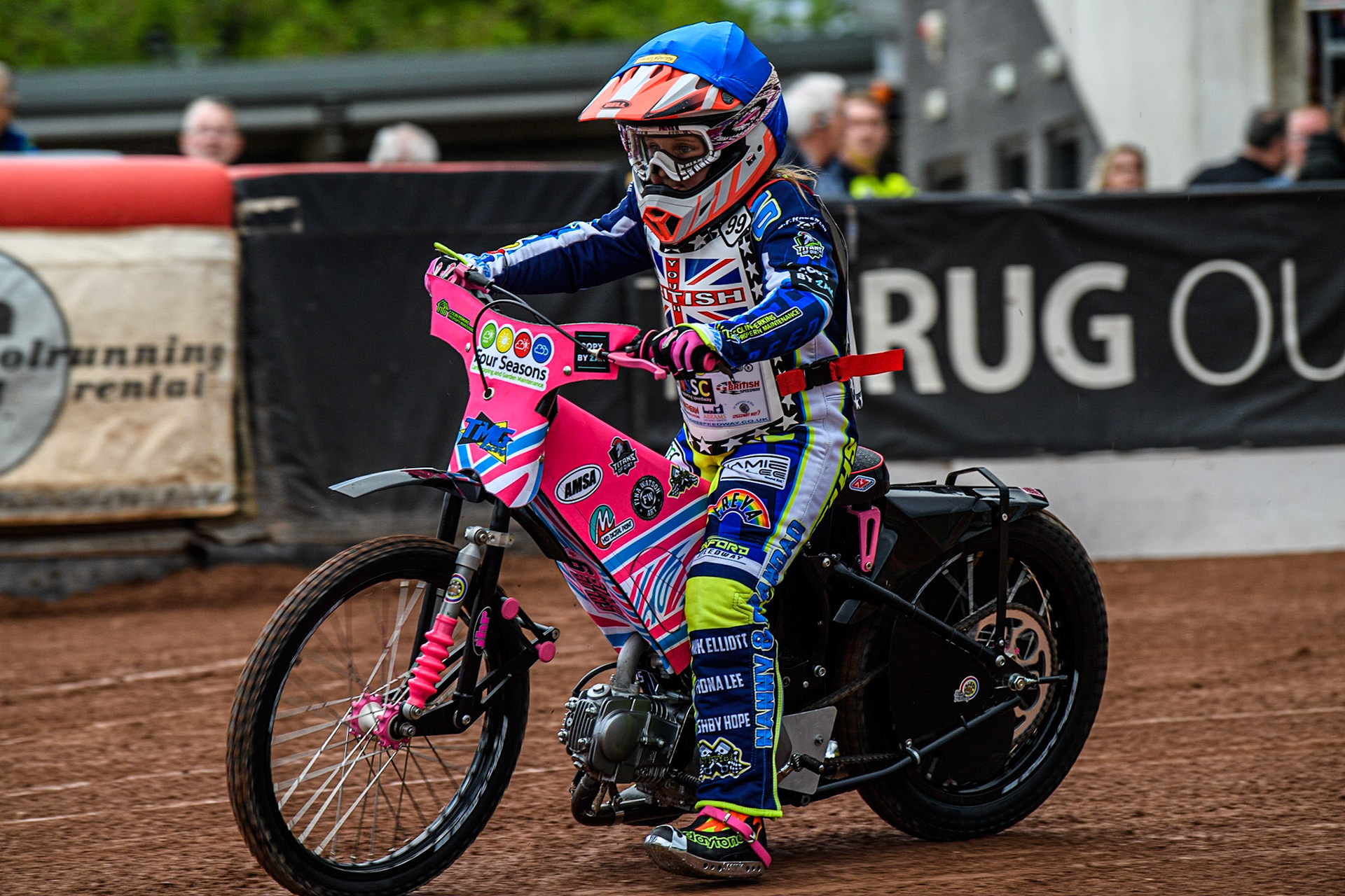 Chloe Davis  in action  during the British Youth Championships at the National Speedway Stadium, Manchester on Friday 12th May 2023. (Photo: Ian Charles | MI News)