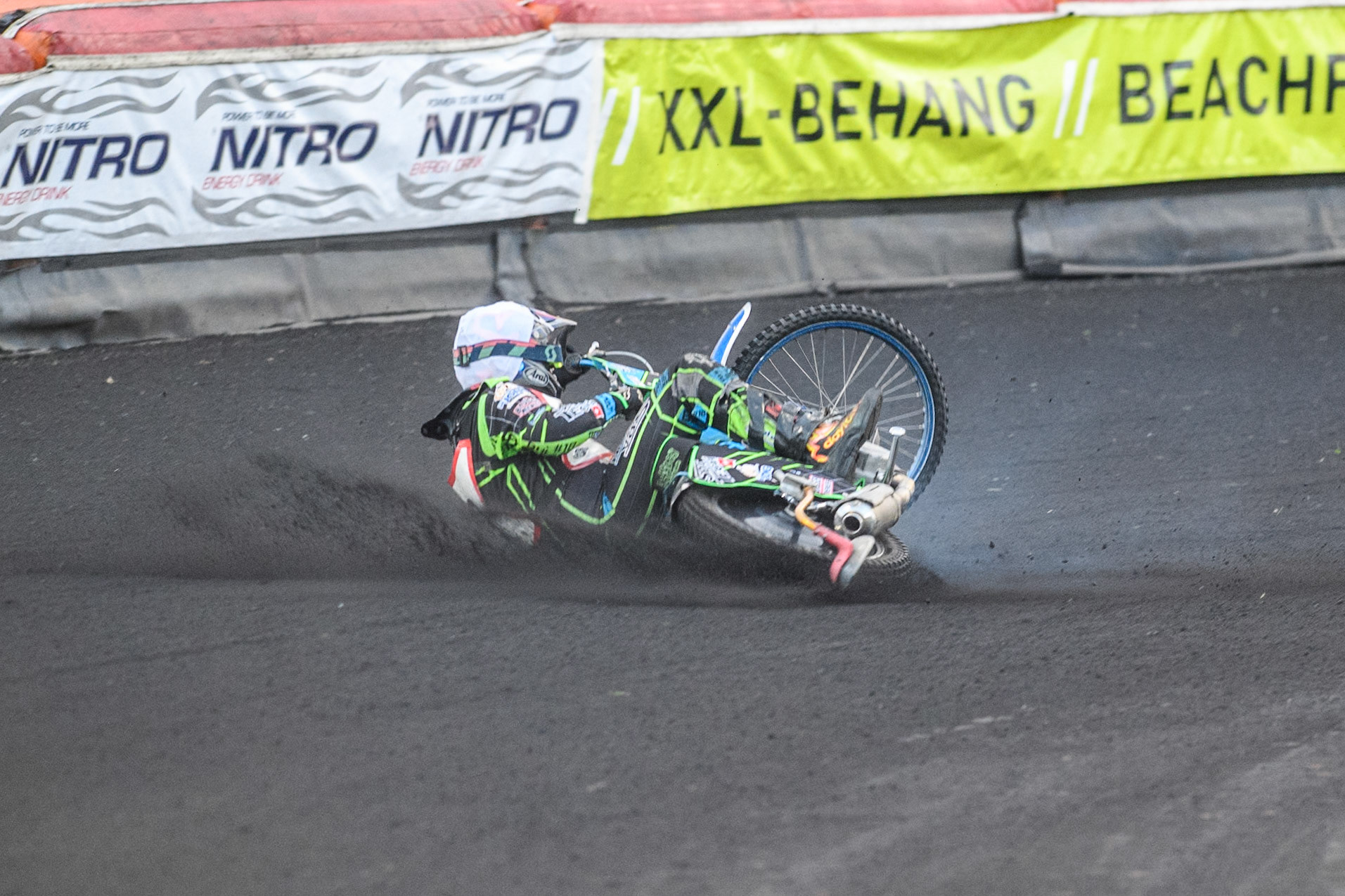 Jeffrey Sijbesma of The Netherlands fall  during the Golden JOPA Helmet at Sportpark Veenoord, Veenoord, Netherlands on Saturday 21st September 2024. (Photo: Ian Charles | MI News)