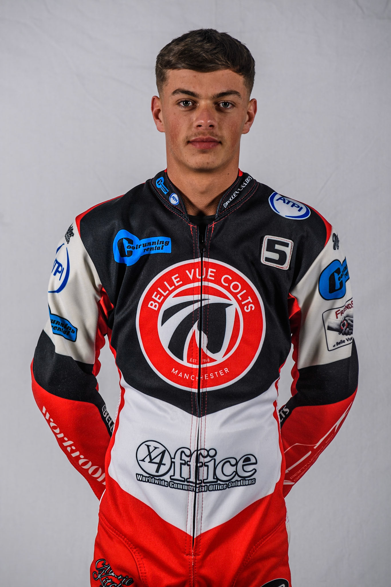 Belle Vue Colts' rider Freddy Hodder during the Belle Vue Aces Media Day at the National Speedway Stadium, Manchester on Monday 11th March 2024. (Photo: Ian Charles | MI News)
