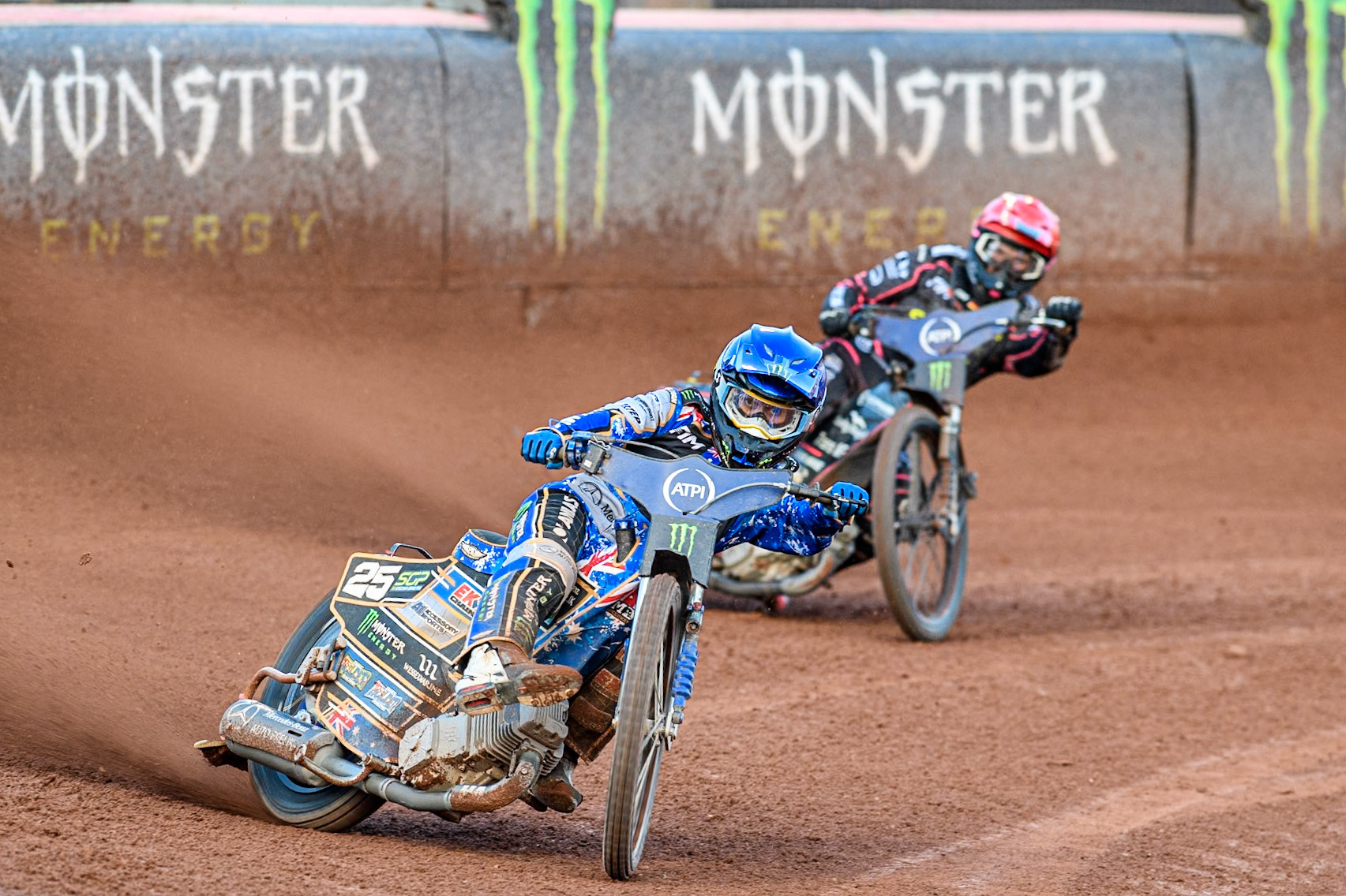 during the ATPI FIM Speedway Grand Prix Round 5 at the National Speedway Stadium, Manchester, on Saturday 14th June 2025. (Photo: Ian Charles | MI News)