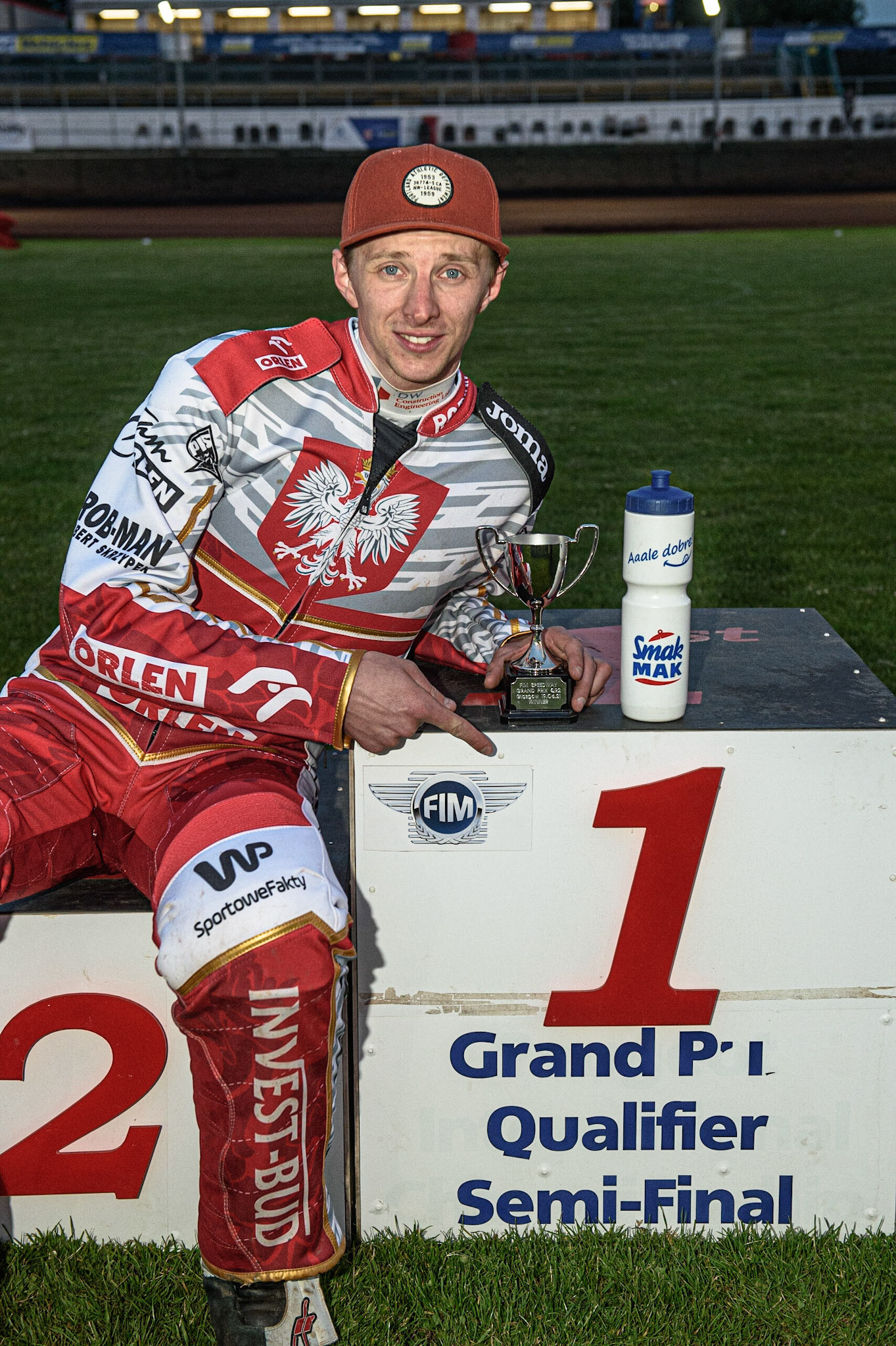GLASGOW, UK. JUNE 19TH.  Glasgow winner Tobiasz Musielak (Poland) during the FIM Speedway Grand Prix Qualifying Round at the Peugeot Ashfield Stadium, Glasgow on Saturday 19th June 2021. (Credit: Ian Charles | MI News)