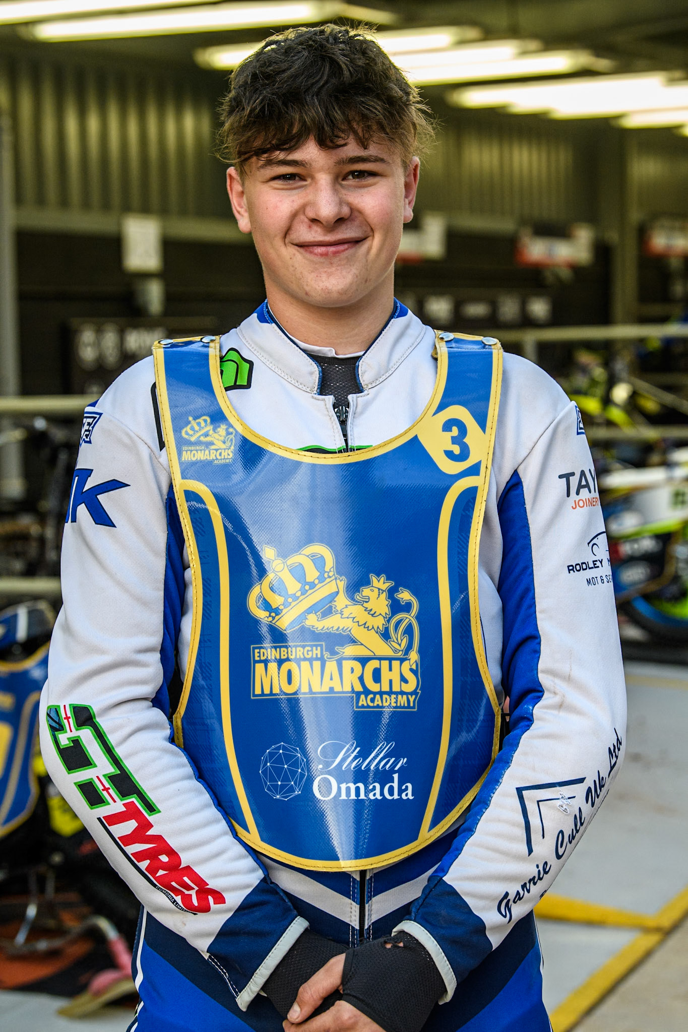 Edinburgh Monarchs' Sam McGurk during the WSRA National Development League match between Belle Vue Aces and Edinburgh Monarchs at the National Speedway Stadium, Manchester on Friday 30th August 2024. (Photo: Ian Charles | MI News)