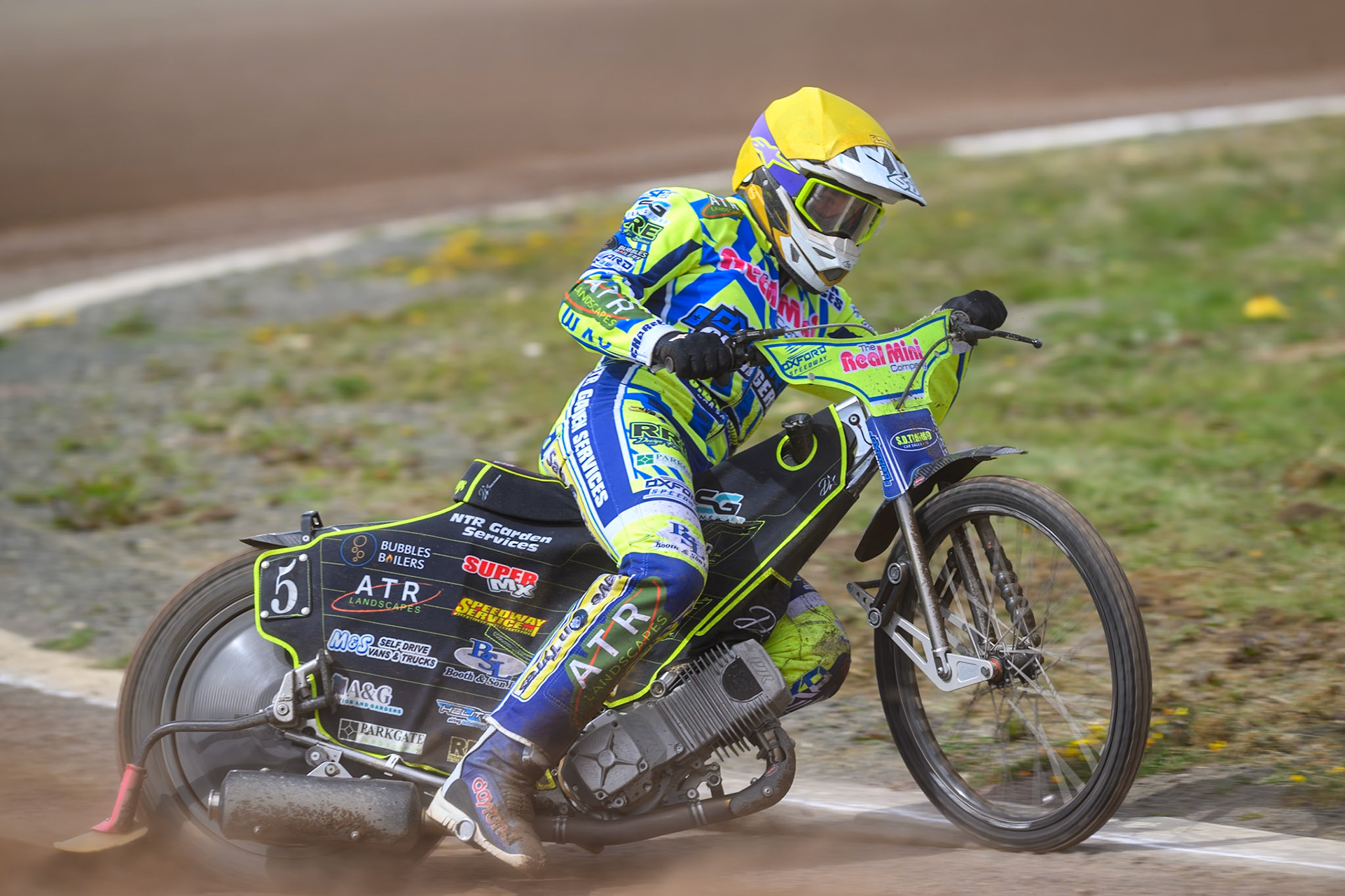 Darryl Ritchings of Oxford Chargers in action during the WSRA National Development League match between Buxton Bulls and Oxford Chargers at Hi-Edge Speedway, Buxton on Sunday 2nd August 2026. (Photo: Ian Charles | MI News)