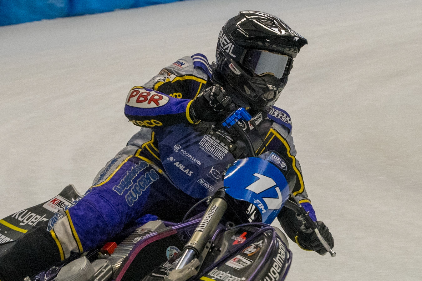 Reserve Christoph Kirchner of Germany during Practice for the Ice Speedway Gladiators World Championship Finals at Max-Aicher-Arena, Inzell on Friday 13th March 2026. (Photo: Ian Charles | MI News)