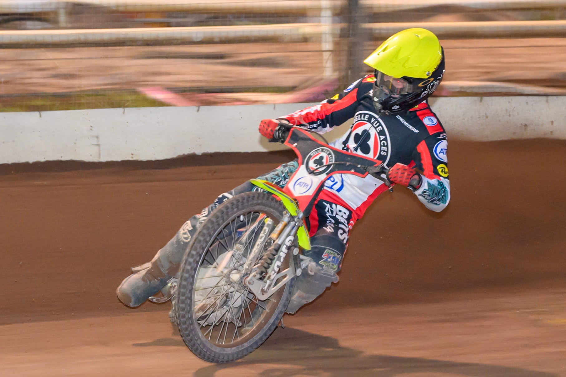 Tate Zischke of Belle Vue Aces in action during the Rowe Motor Oil Premiership match between Sheffield Tigers and Belle Vue Aces at Owlerton Stadium, Sheffield on Monday 31st August 2026. (Photo: Ian Charles | MI News)